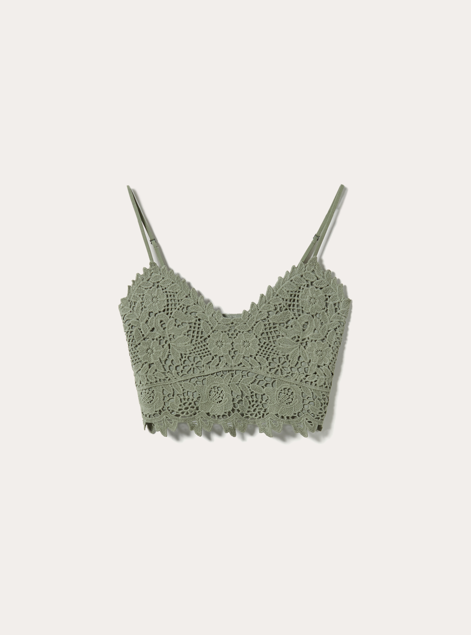 Crochet top with braces, KY2 KAKY MEDIUM