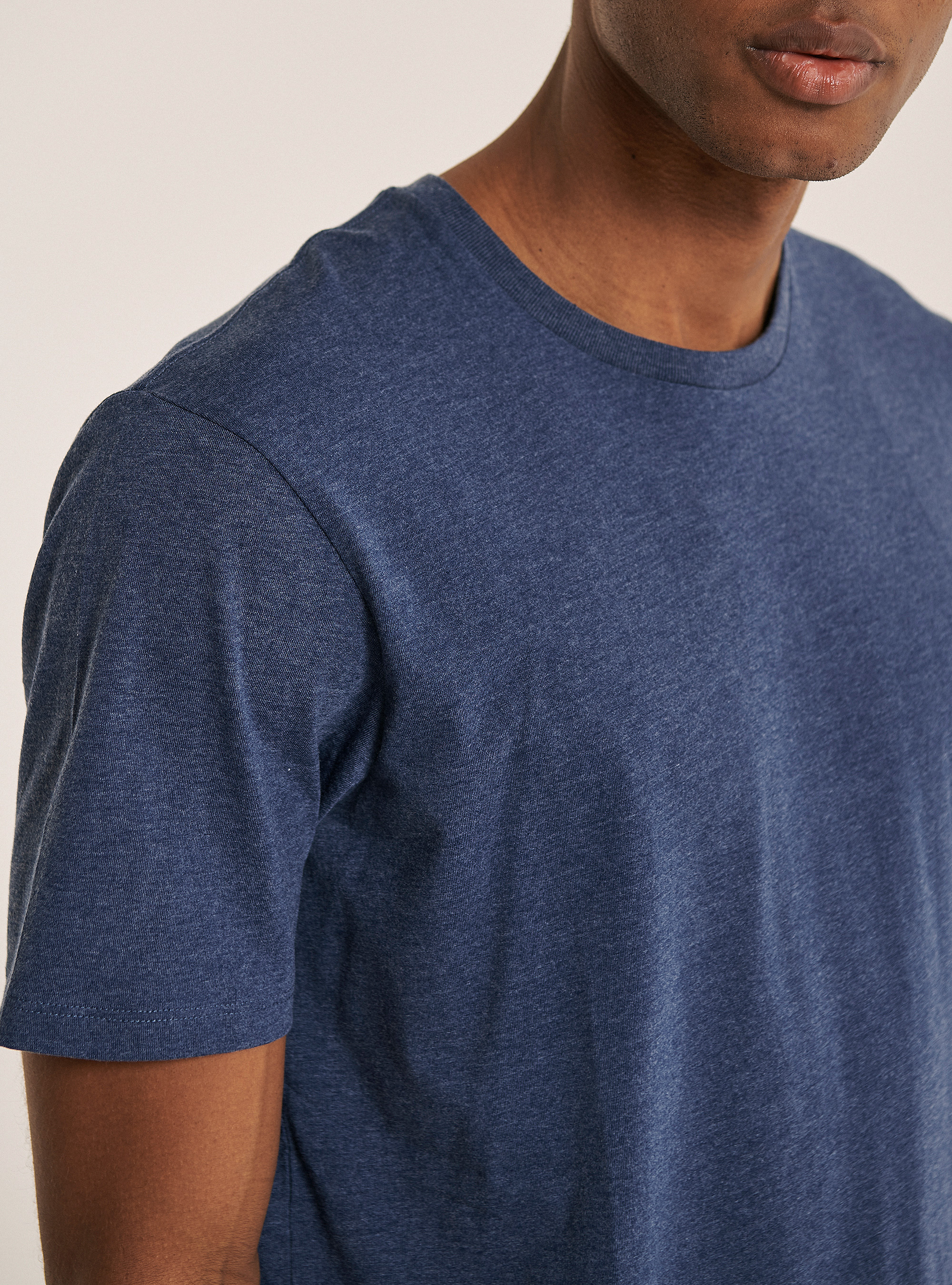 T-shirt basic 100% coton, C2292 BLUE MEL