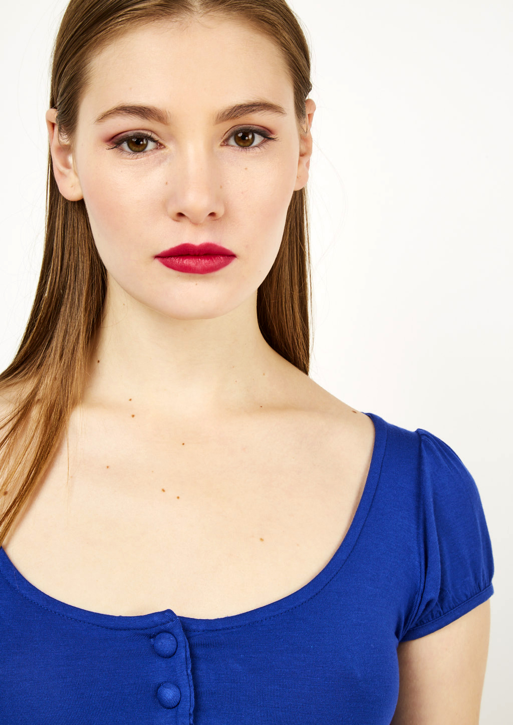 Vestito corto in vestibilità morbida con coulisse, C205 ROYALE