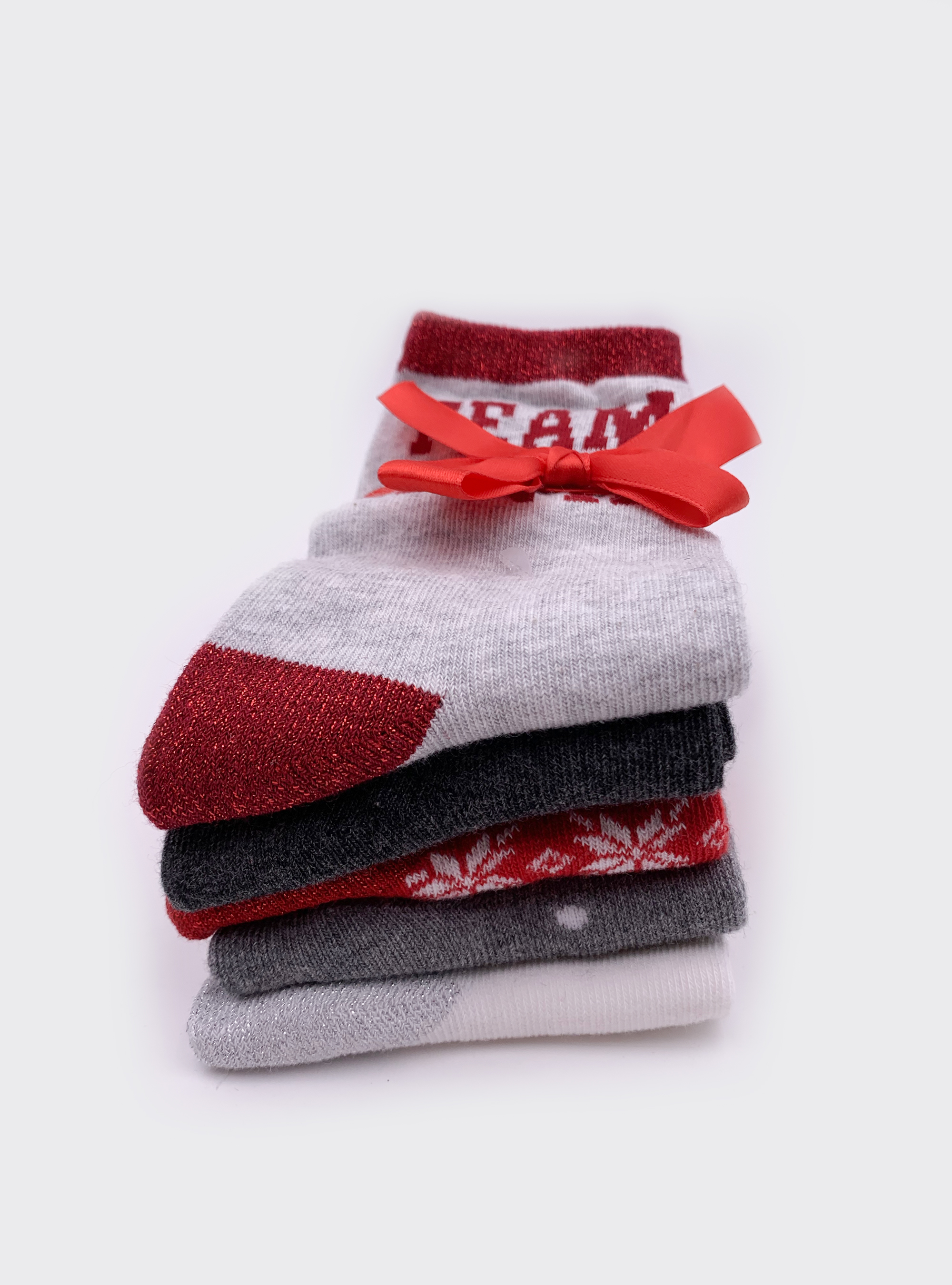 Calzini natalizi set 5 paia, XMAS