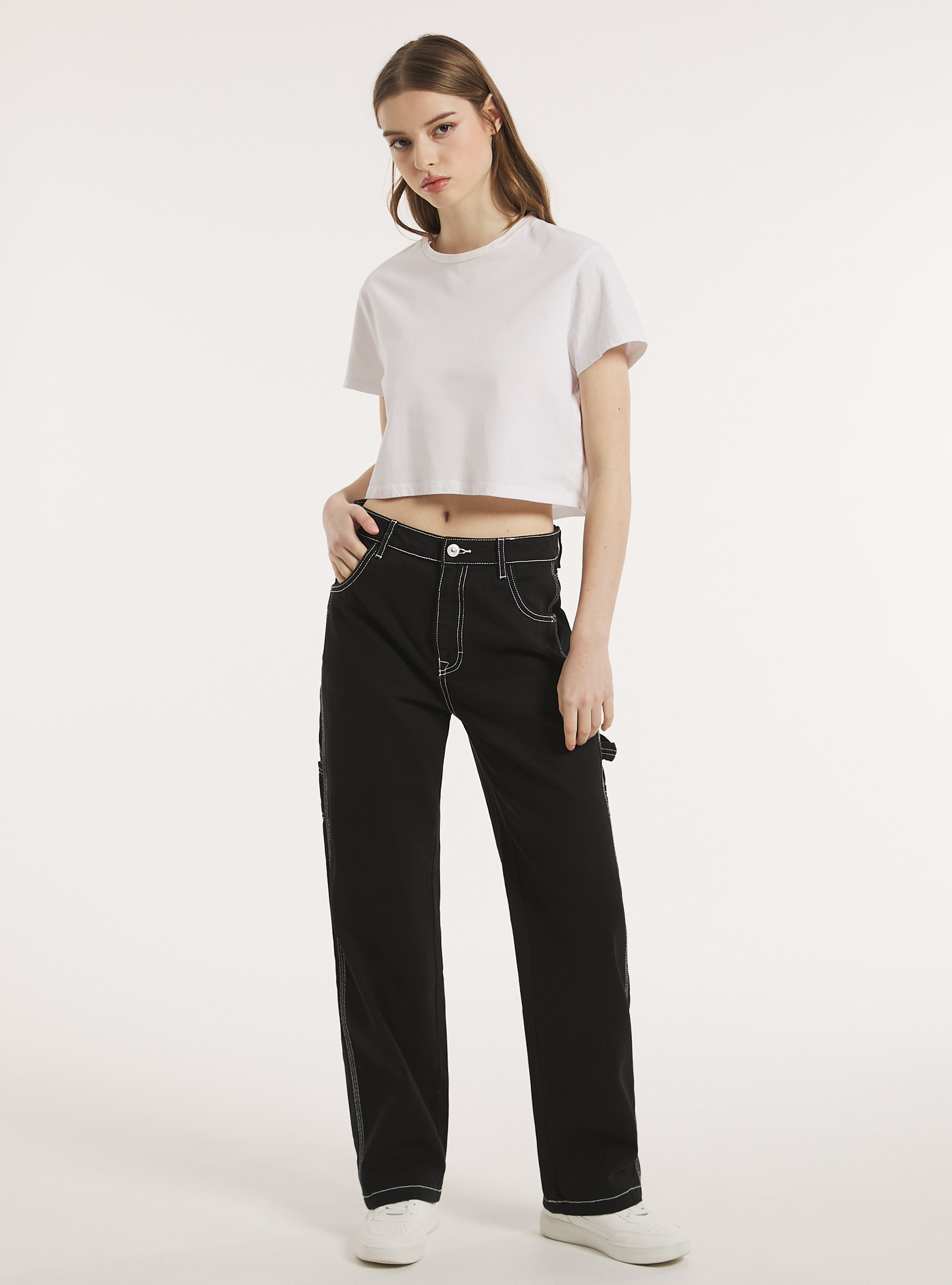 Carpenter canvas trousers, BK1 BLACK