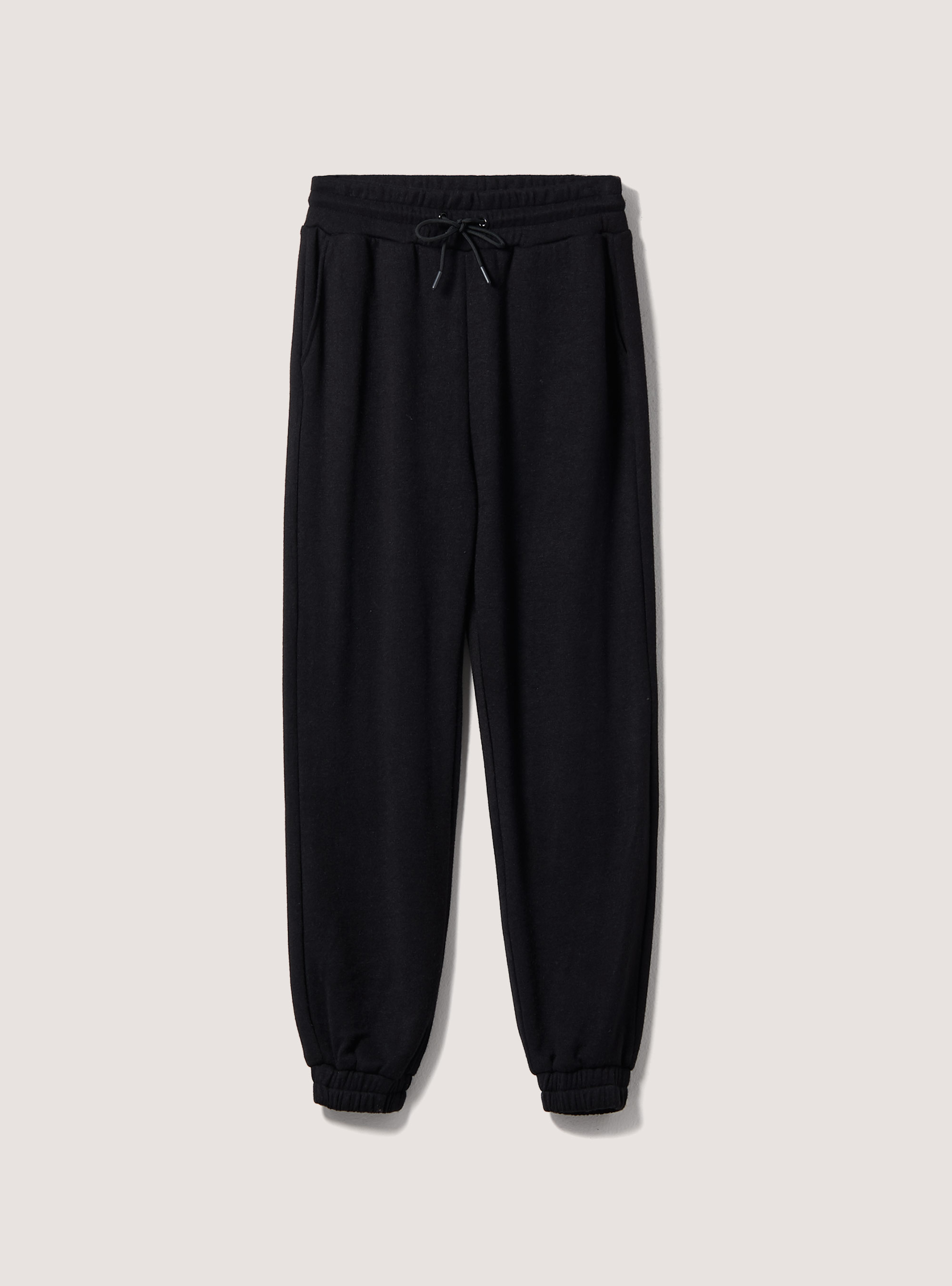 Pantaloni jogger soft touch, NERO