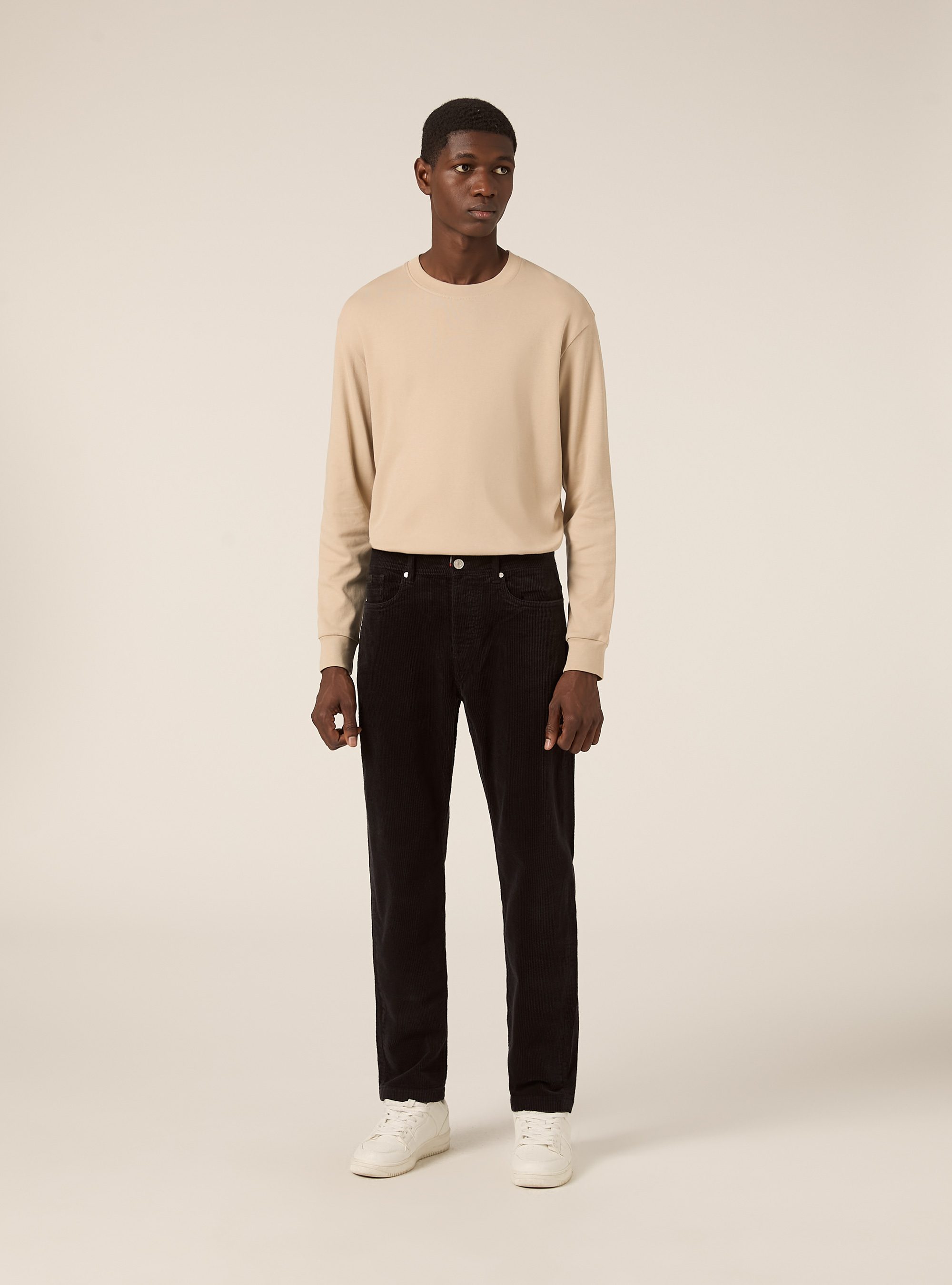 Pantalon skinny en velours cotelé, GY1 GREY DARK