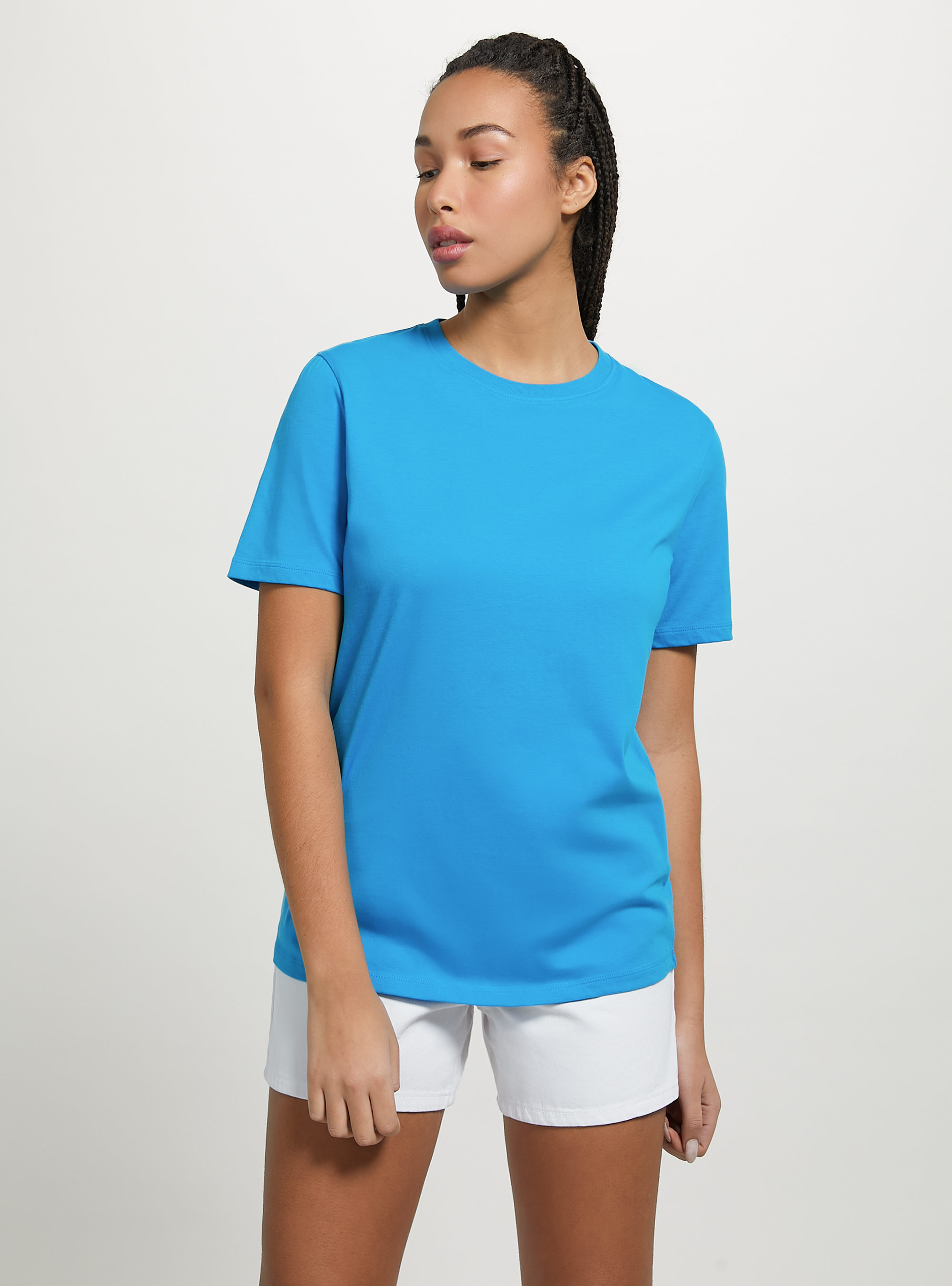 Cotton crew-neck T-shirt, RY2 ROYALE MEDIUM