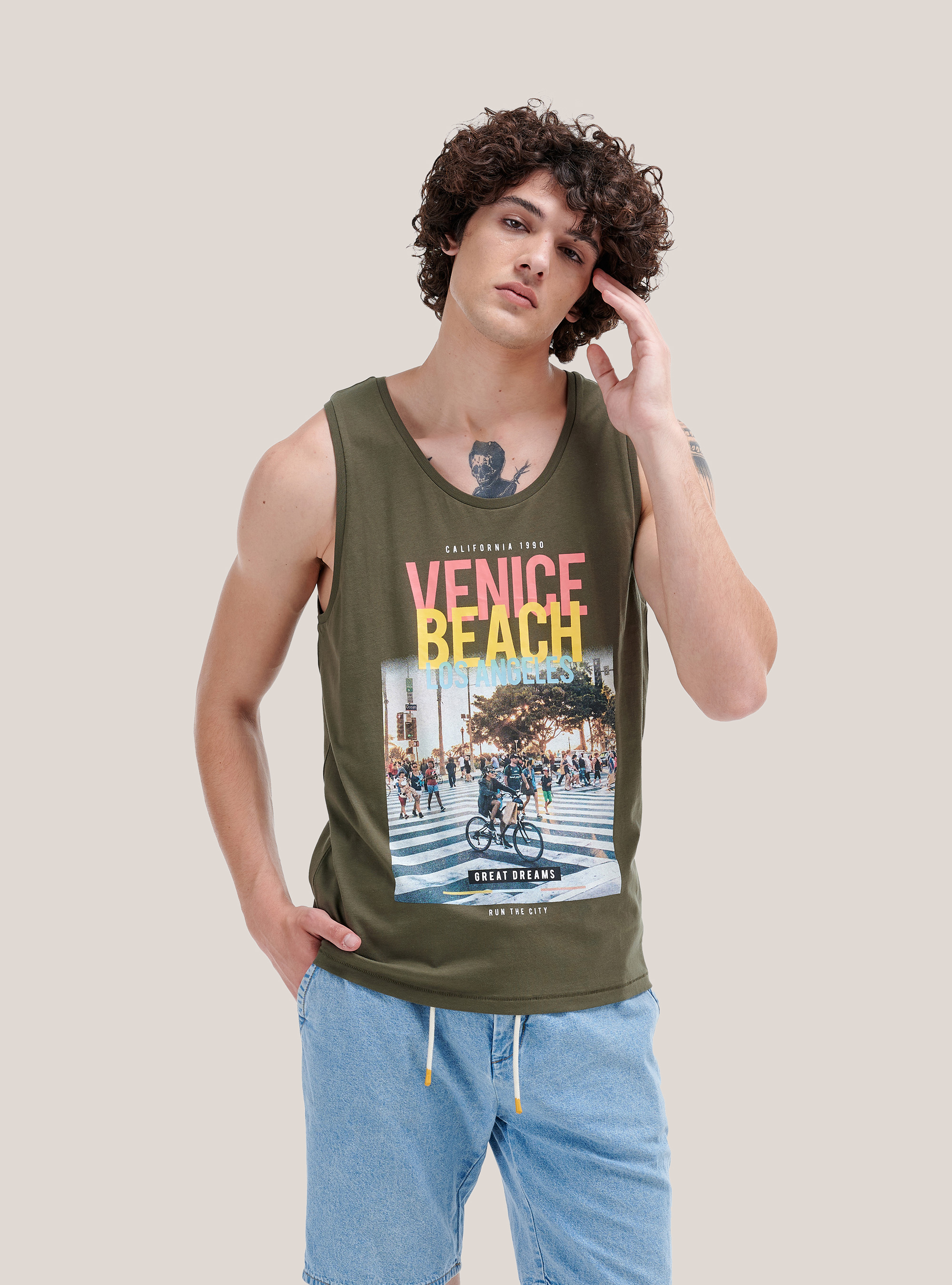 Tanktop mit Sommermotiven, C622 KAKY
