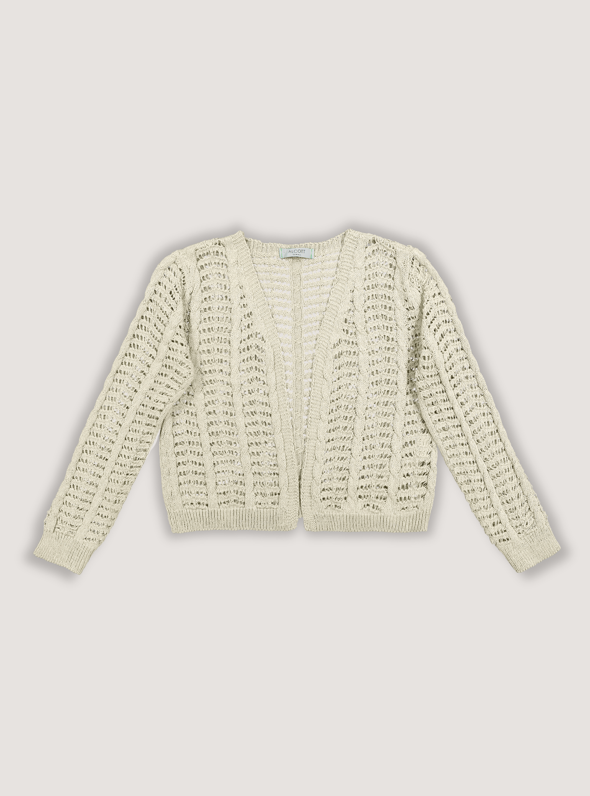 Open crochet cardigan | Alcott | Sales Uomo