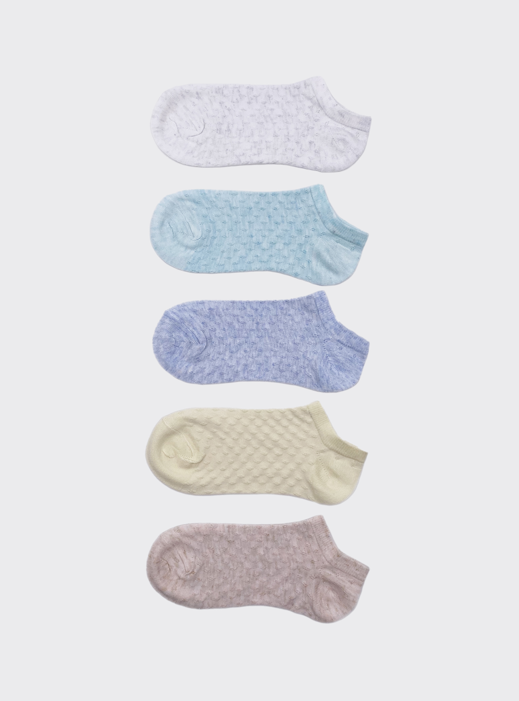 Pack of 5 pairs of printed socks, MULLX MULTICOOLOR WITH LUREX