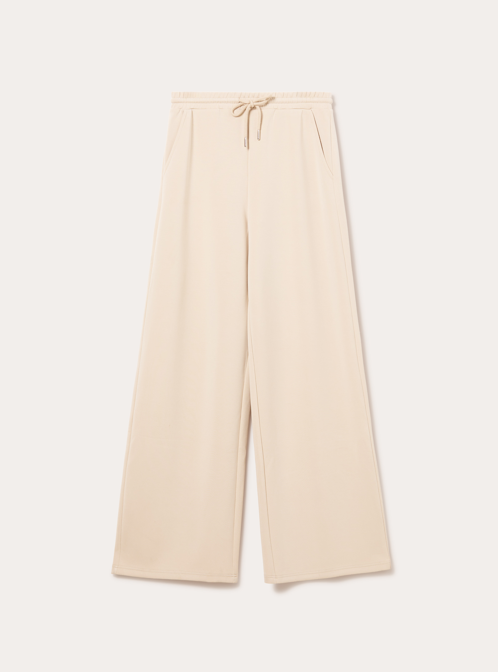 Jogger wide leg soft touch, BG3 BEIGE LIGHT