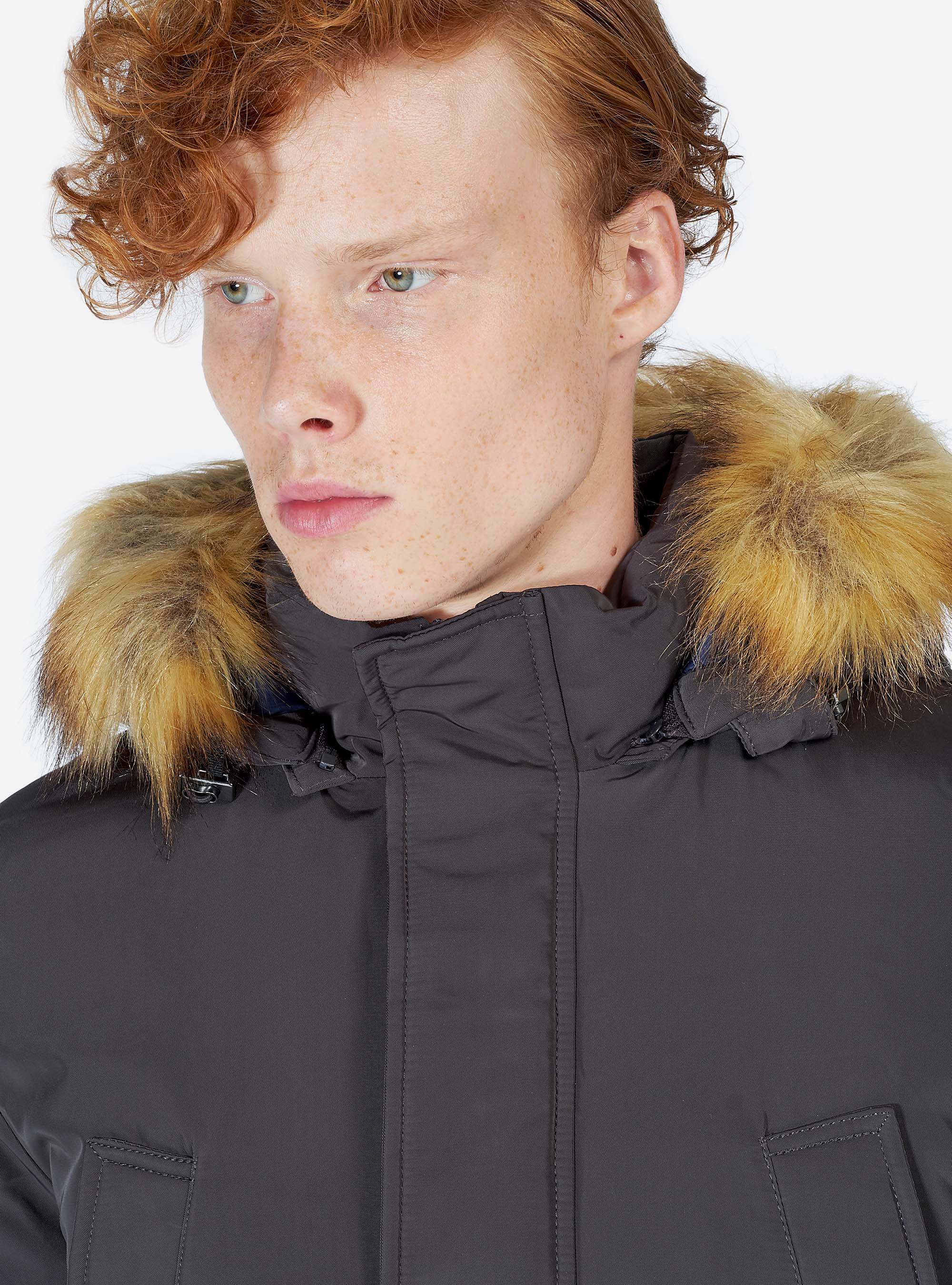 CAZADORA DE PARKA ACOLCHADA, GRIS