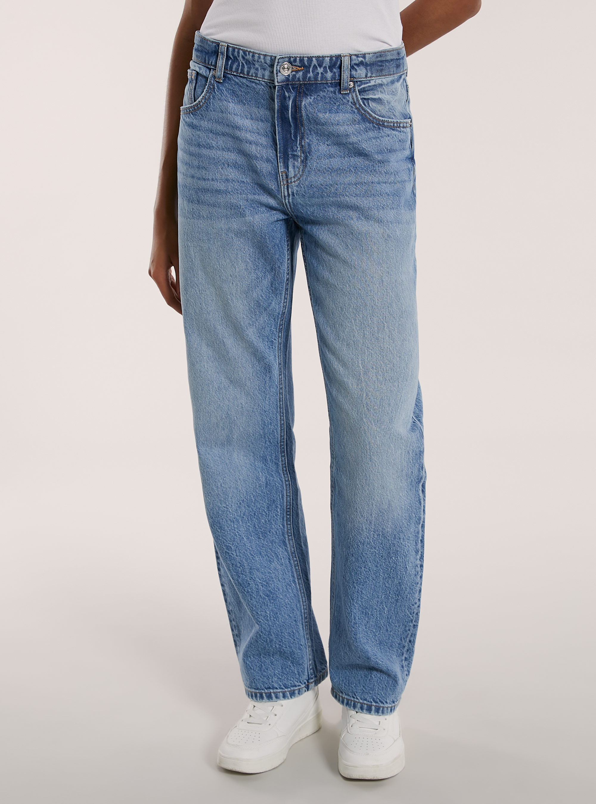 Jeans straight fit, D006 AZURE