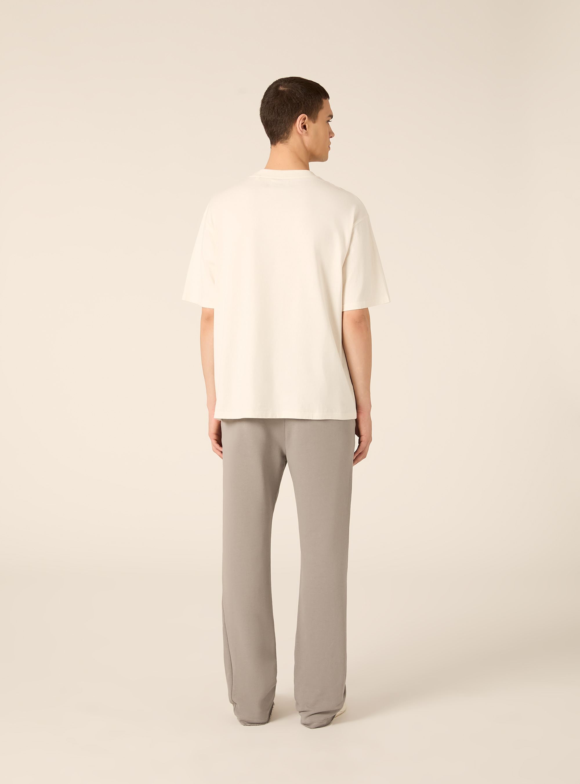 Pantalone in felpa flare fit, GY2 GREY MEDIUM