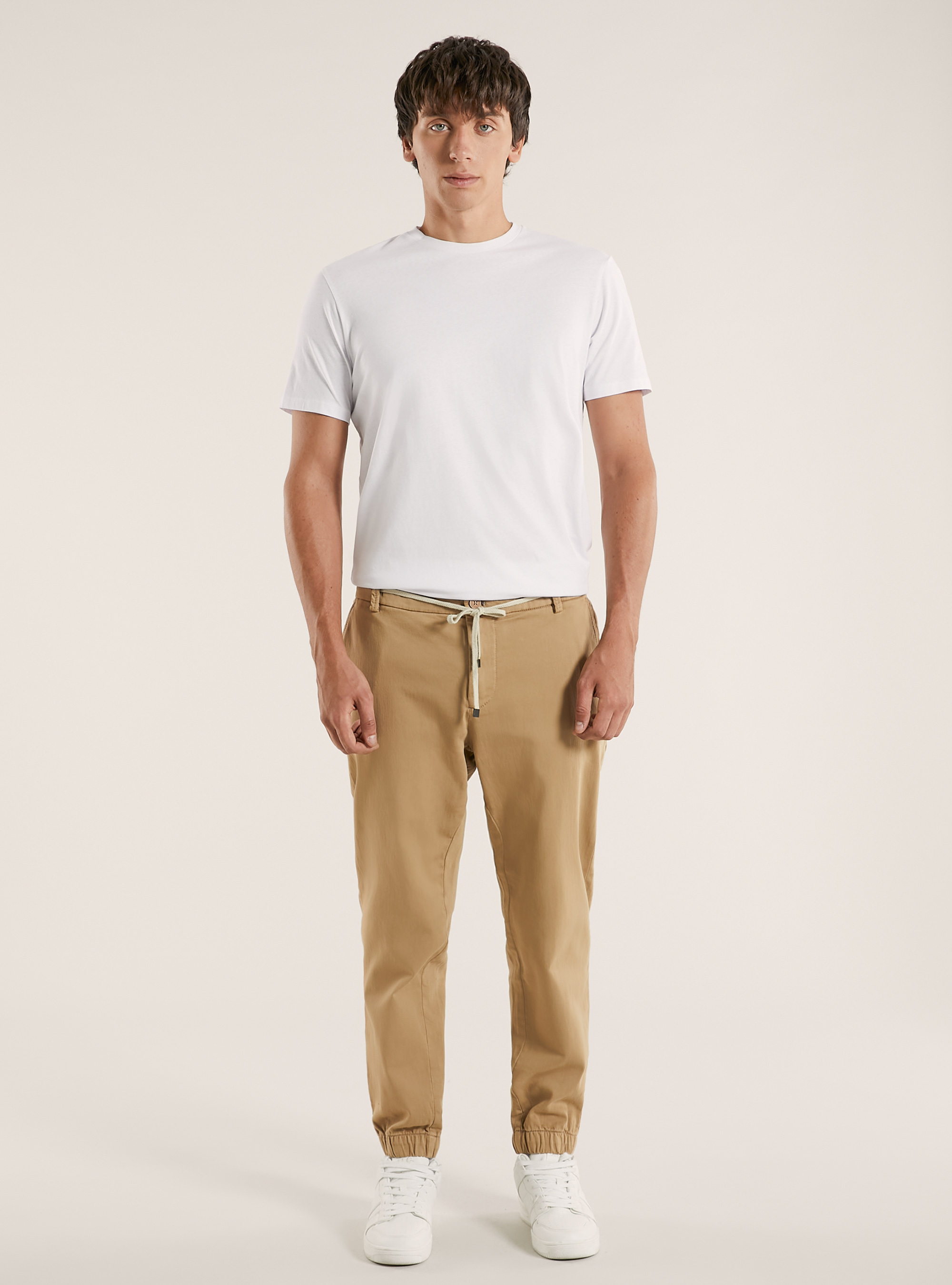 Pantalon de jogging avec cordon de serrage, BG2 BEIGE MEDIUM