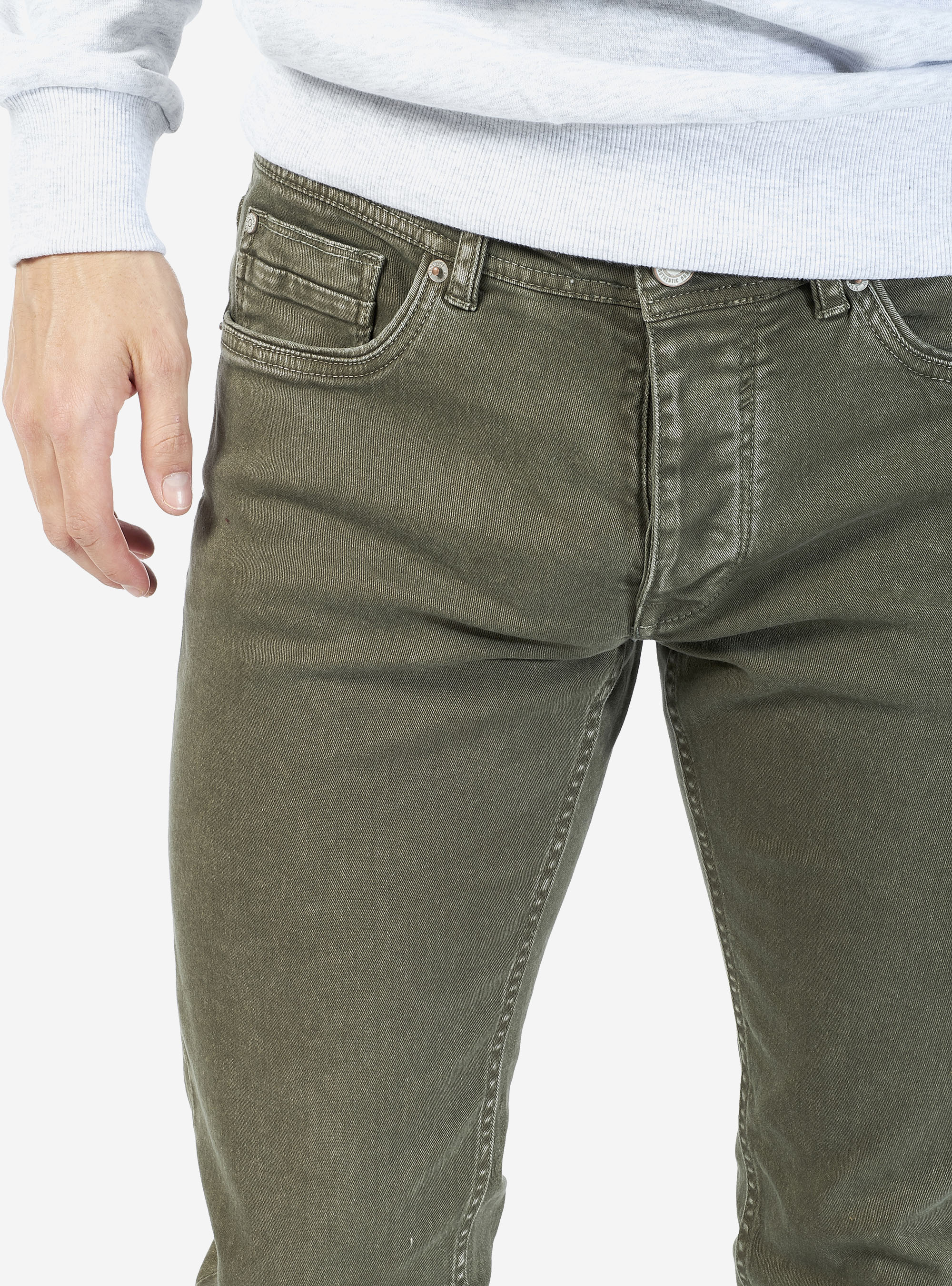 STRETCH-HOSE AUS TWILL, C622 KAKY