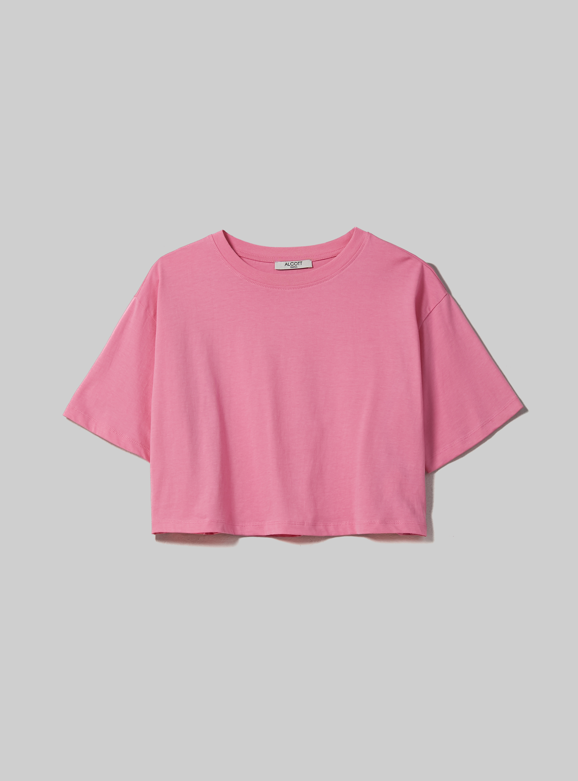 T-shirt en coton court, PK2 PINK MEDIUM