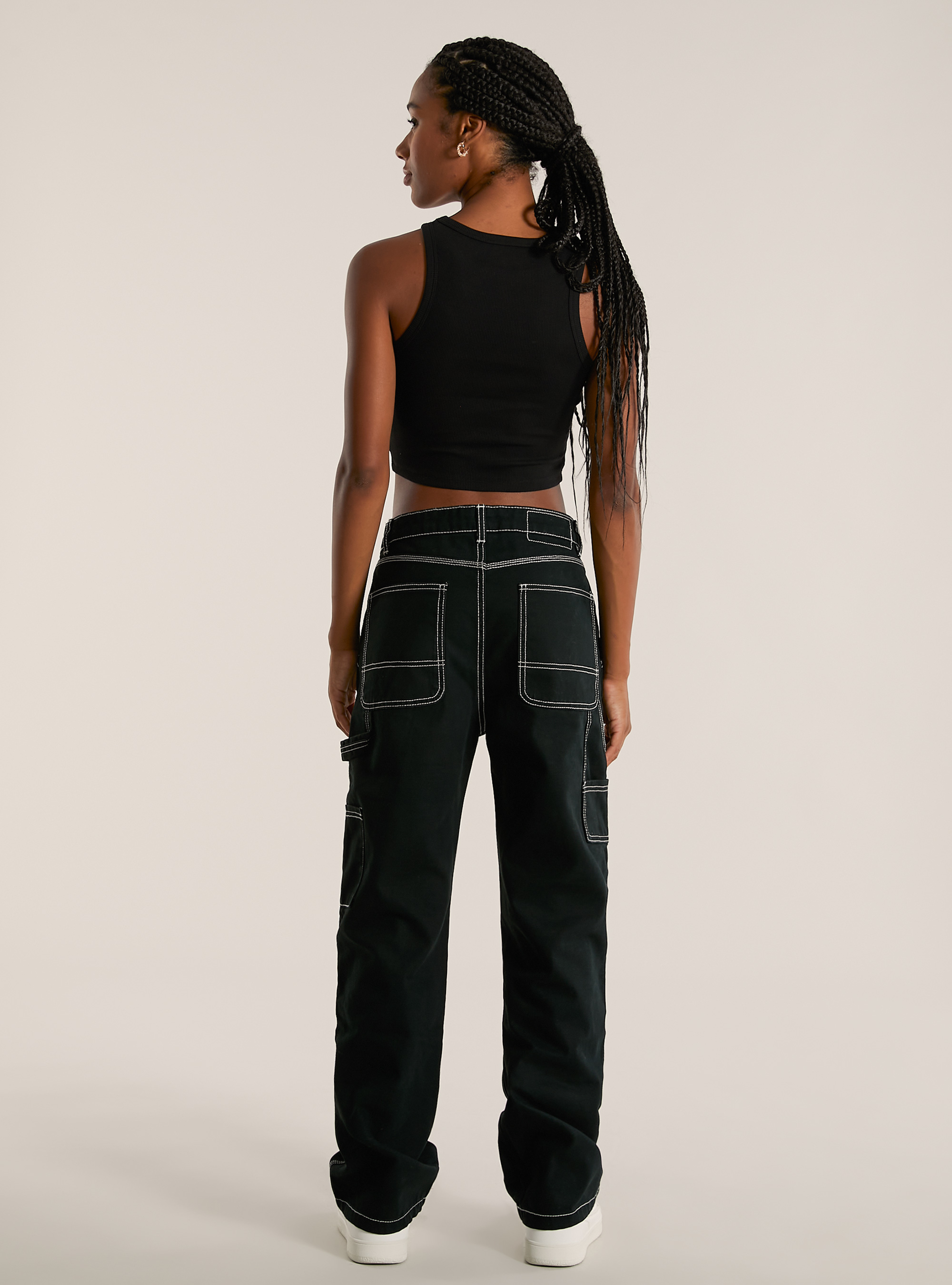 Carpenter canvas trousers, BK1 BLACK