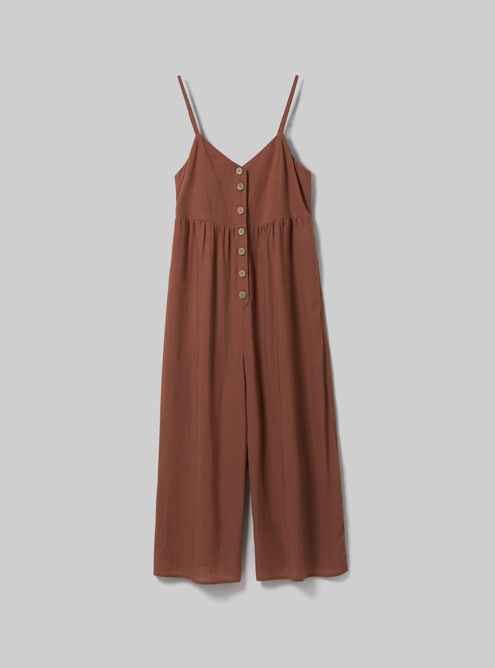 Mono de mezcla de lino de color liso, RT2 RUSTY MEDIUM