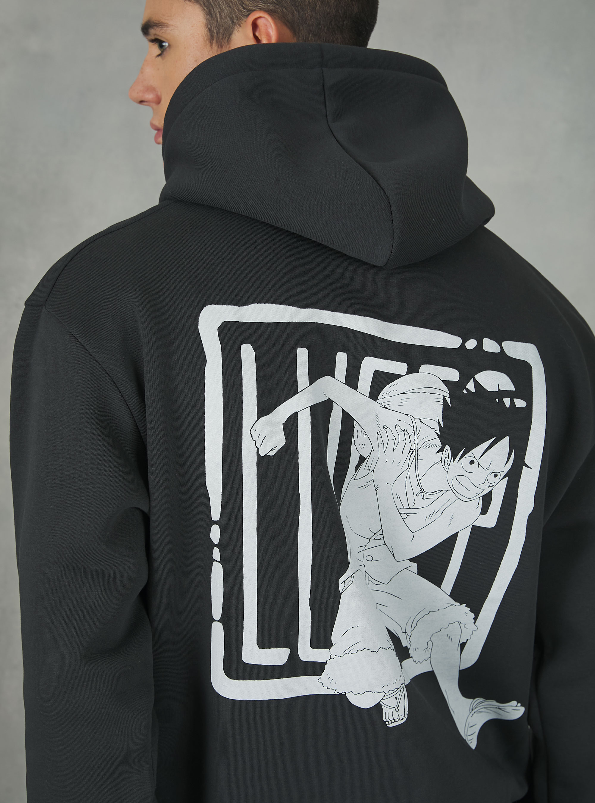 Sudadera One Piece capucha oversize print - Sudaderas - Hombre