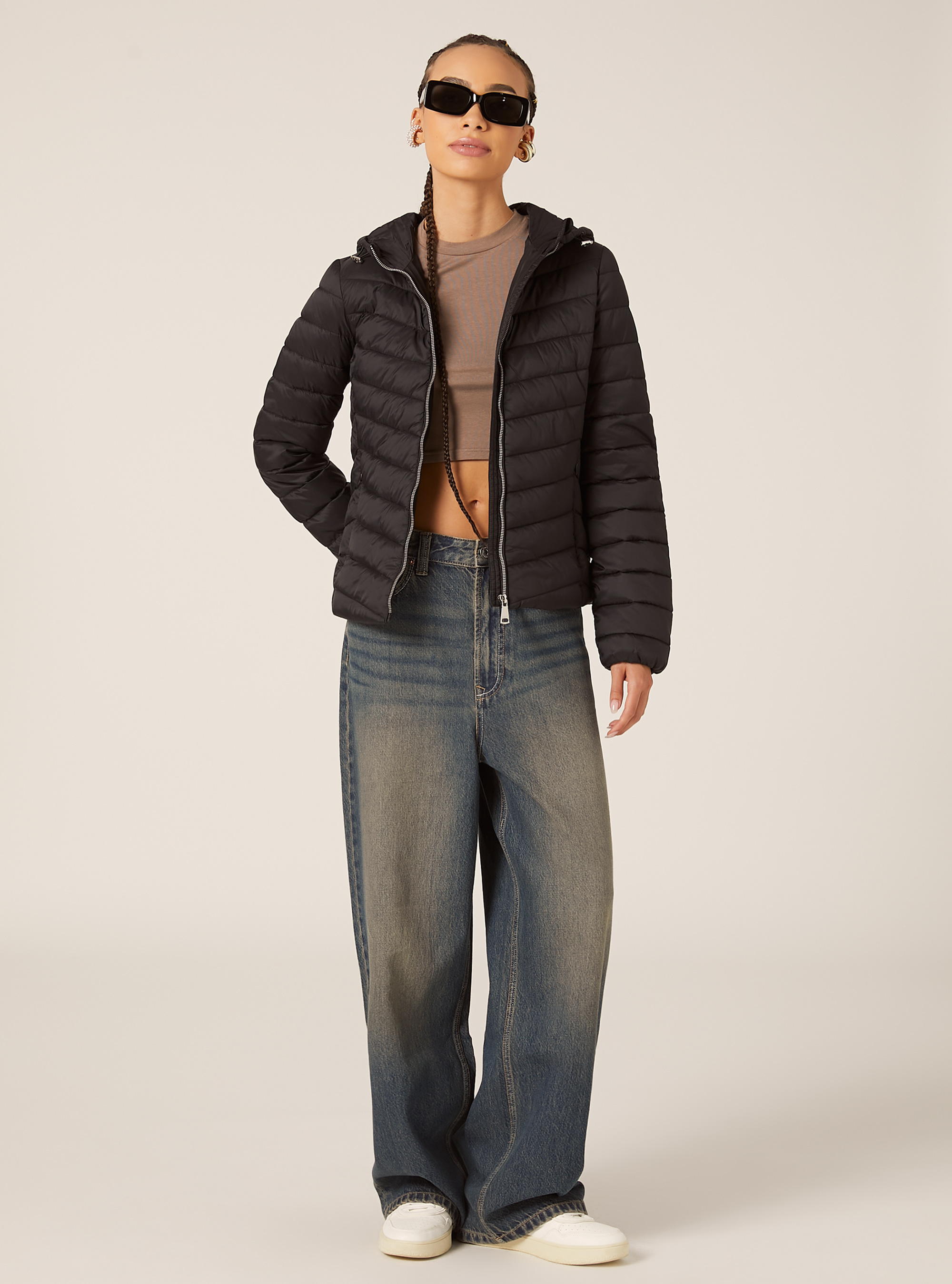 Veste avec rembourrage recyclé, BK1 BLACK