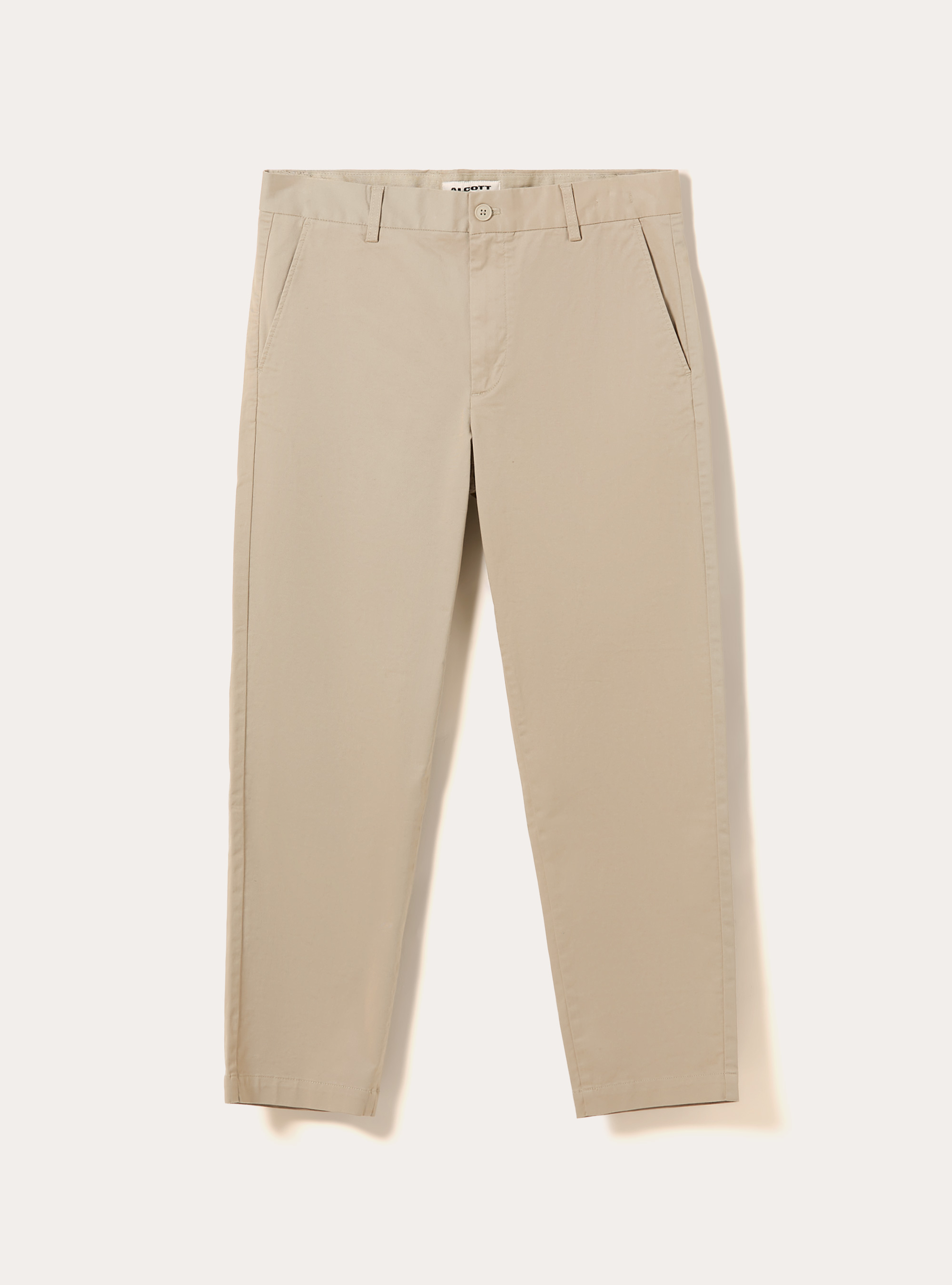 Pantalon chino slim fit en twill stretch, BG2 BEIGE MEDIUM