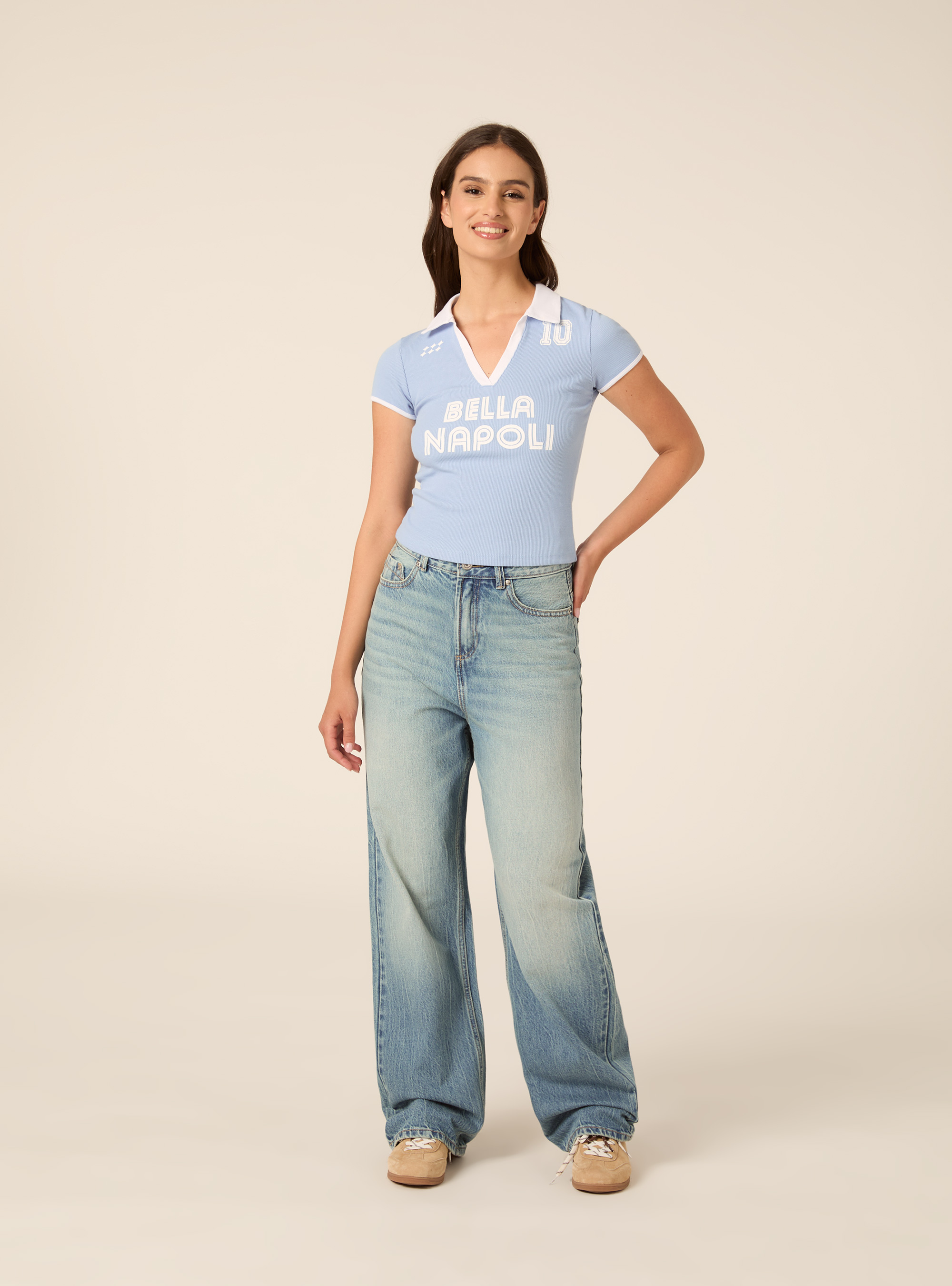 Maglia polo stampata, AZ1 AZURE DARK