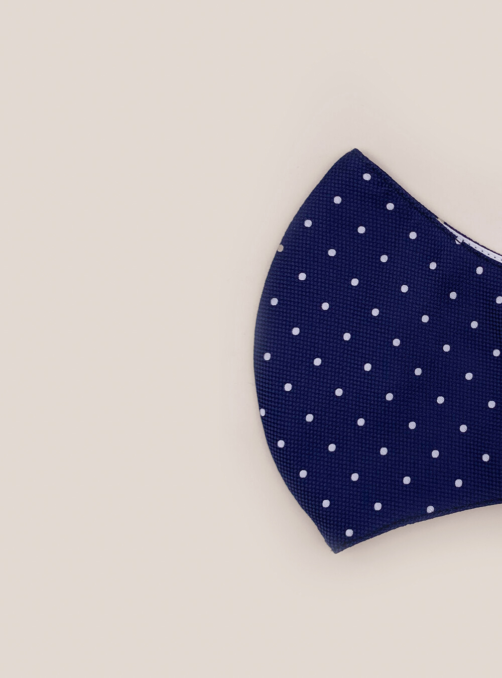 Coprimascherina con fantasia pois, C218 BLUE NAVY