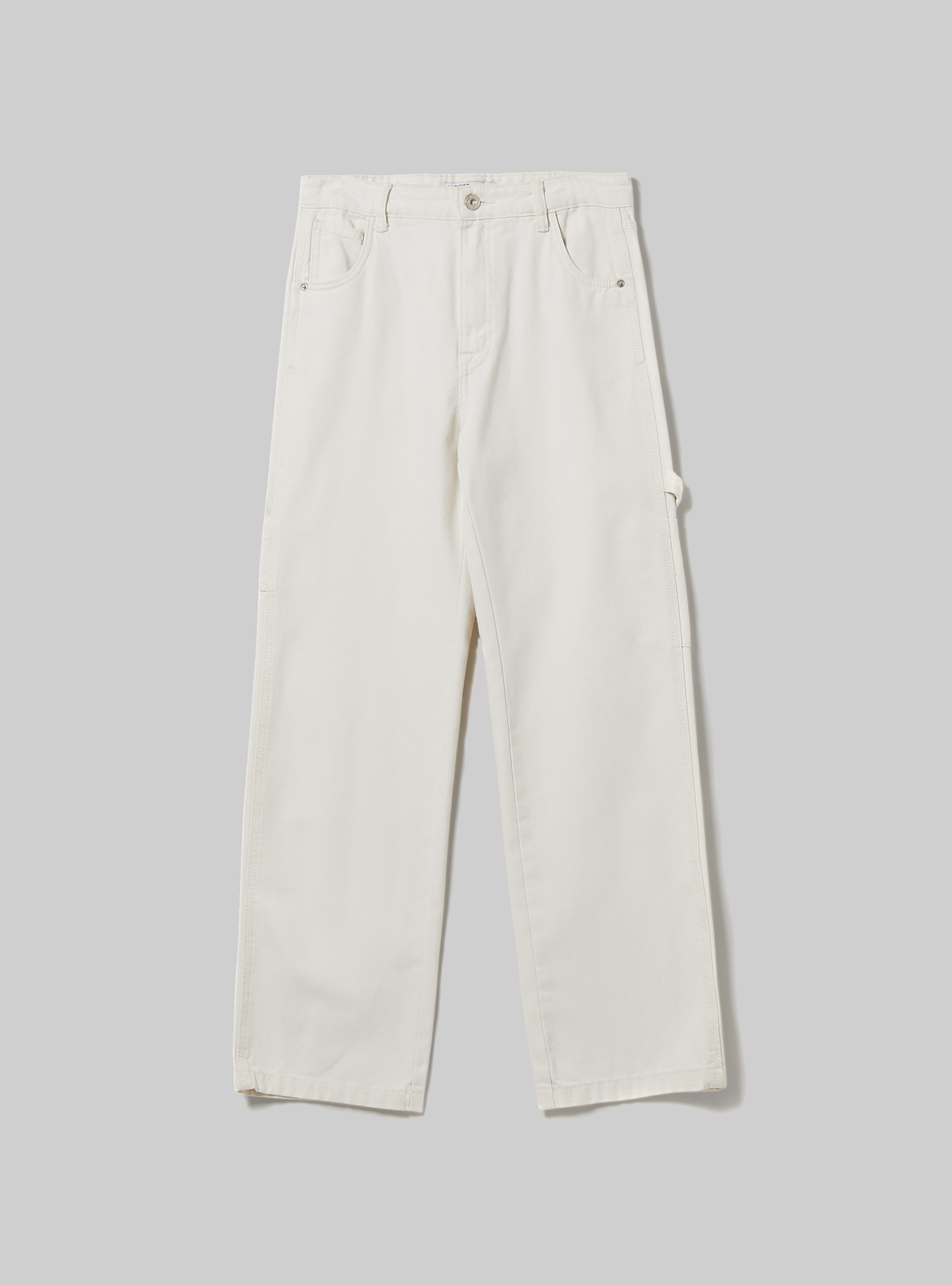 Carpenter canvas trousers, WH1 OFF WHITE