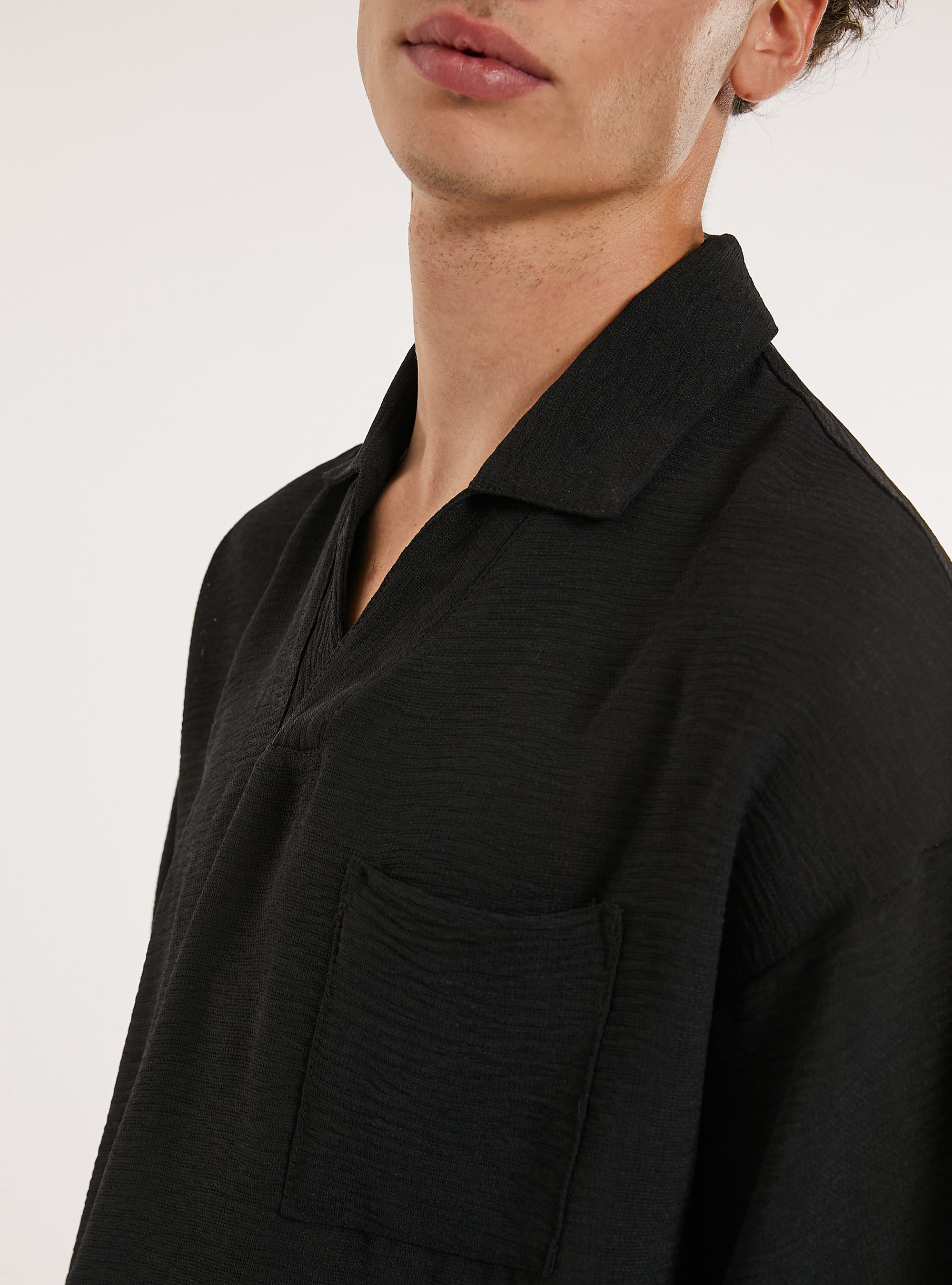 Polo con taschino, BK1 BLACK