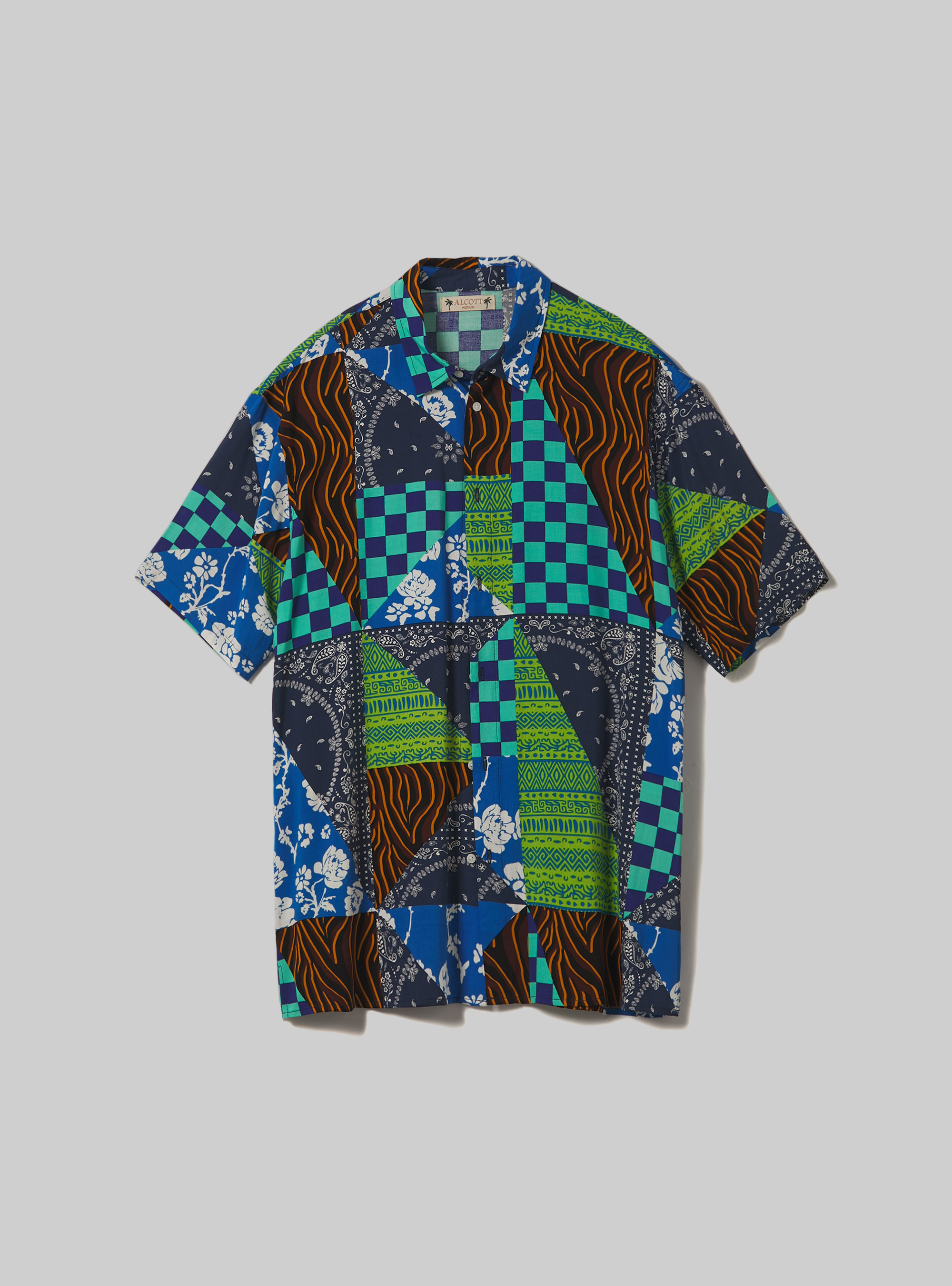 Shirt with all over print, NA1 NAVY DARK
