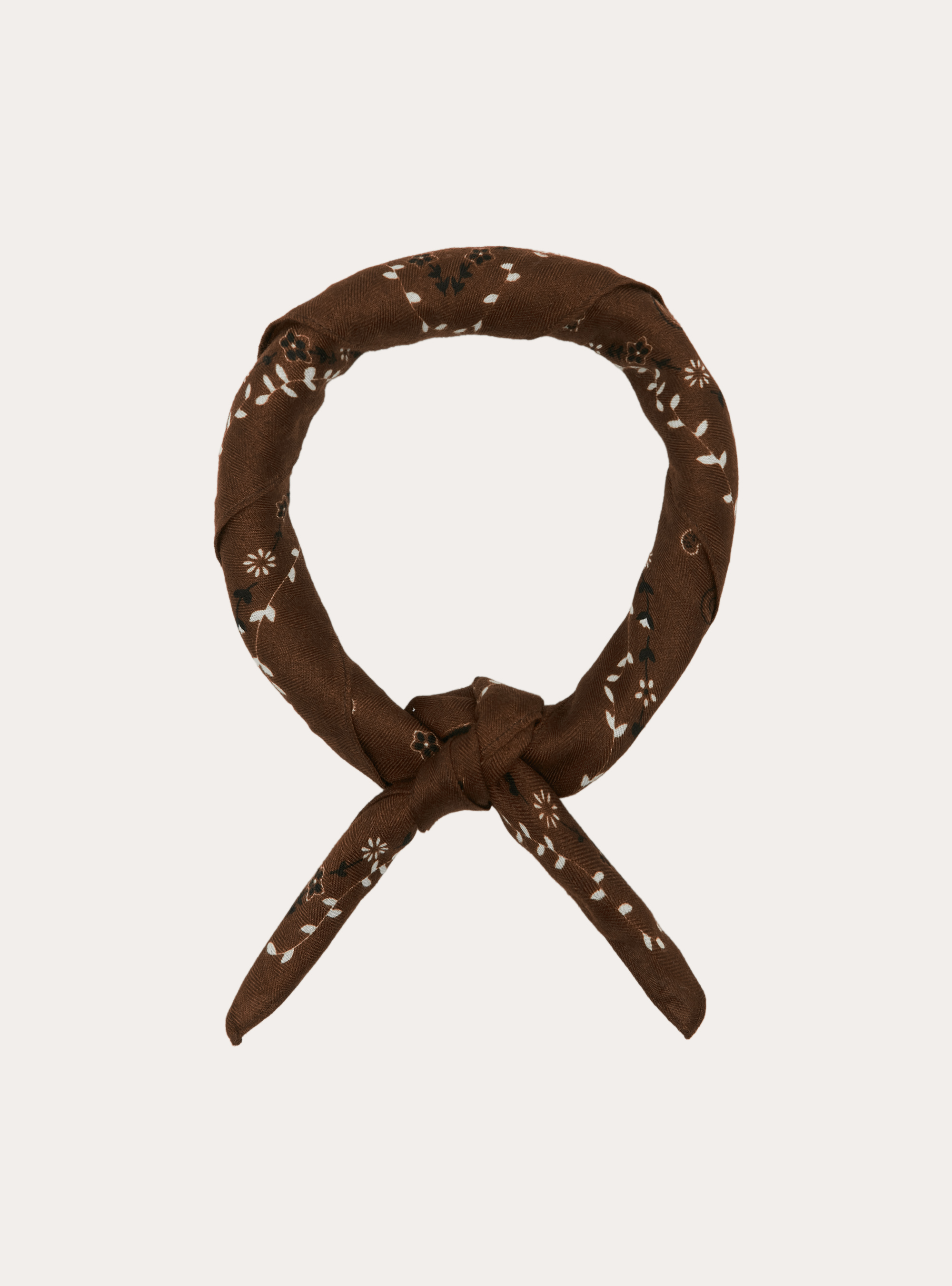 Sciarpa foulard stampa paisley, BR3 BROWN LIGHT