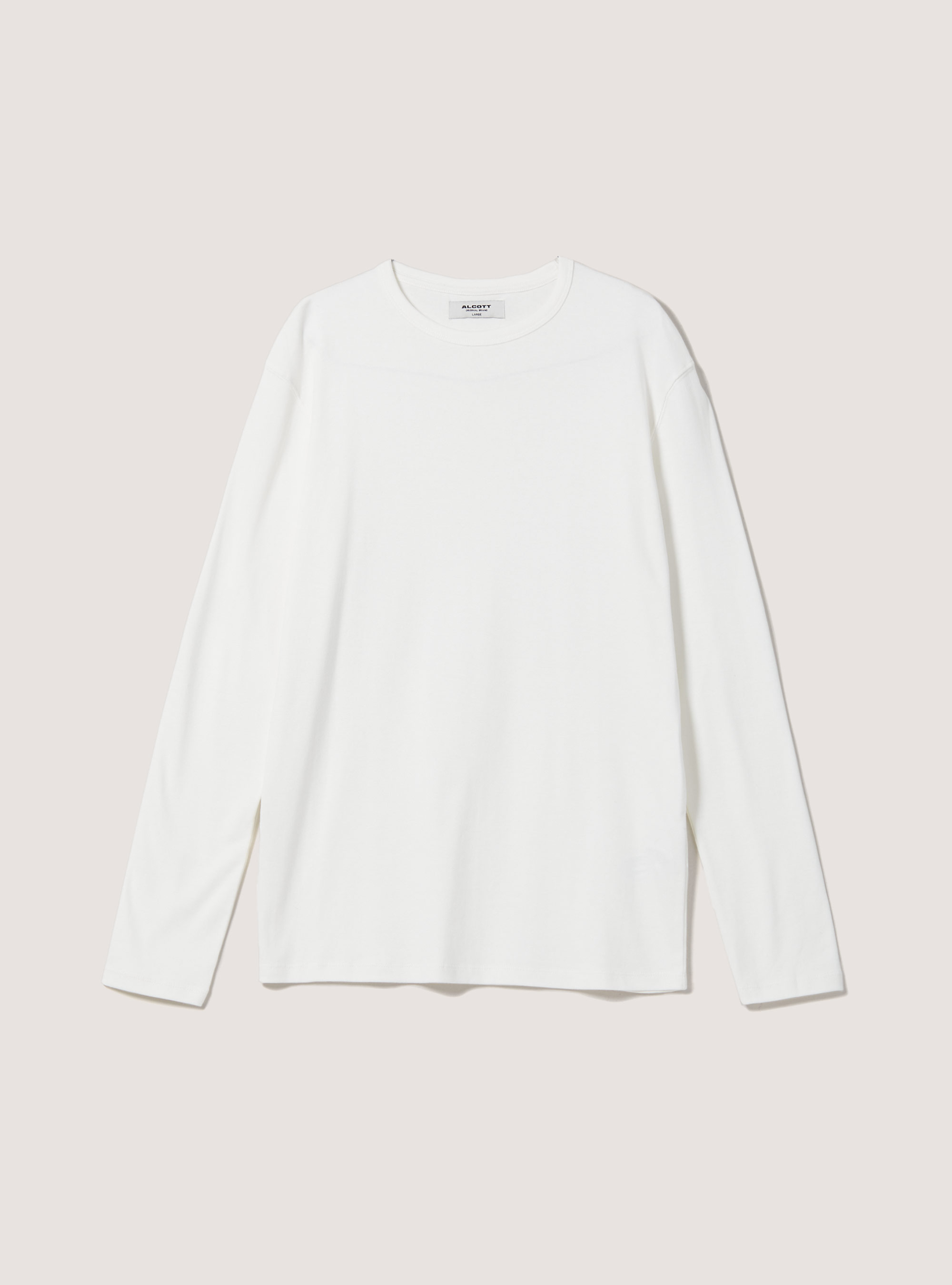Long-sleeved cotton T-shirt, WH2 WHITE