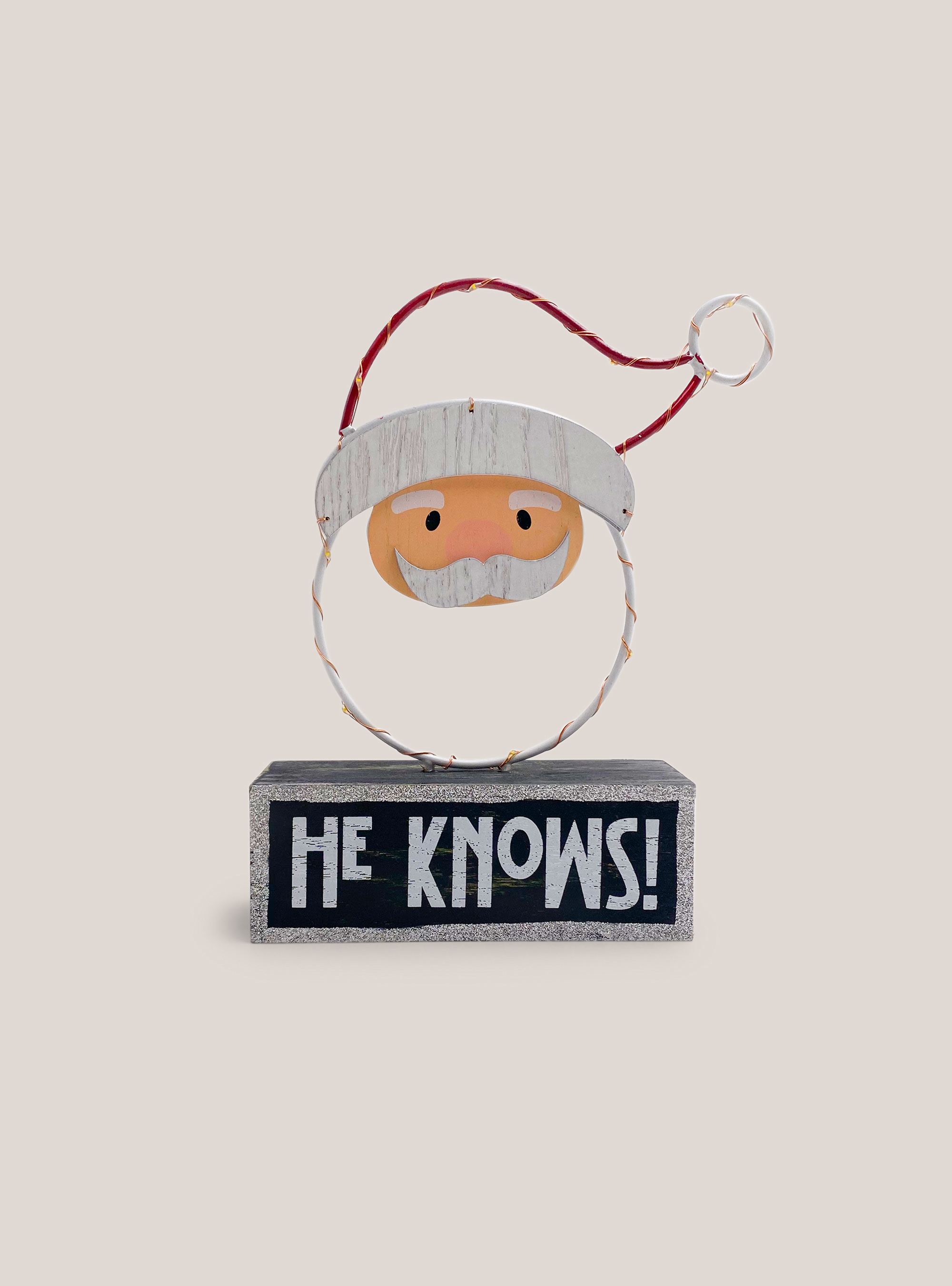 Quadro led babbo natale, UNICO