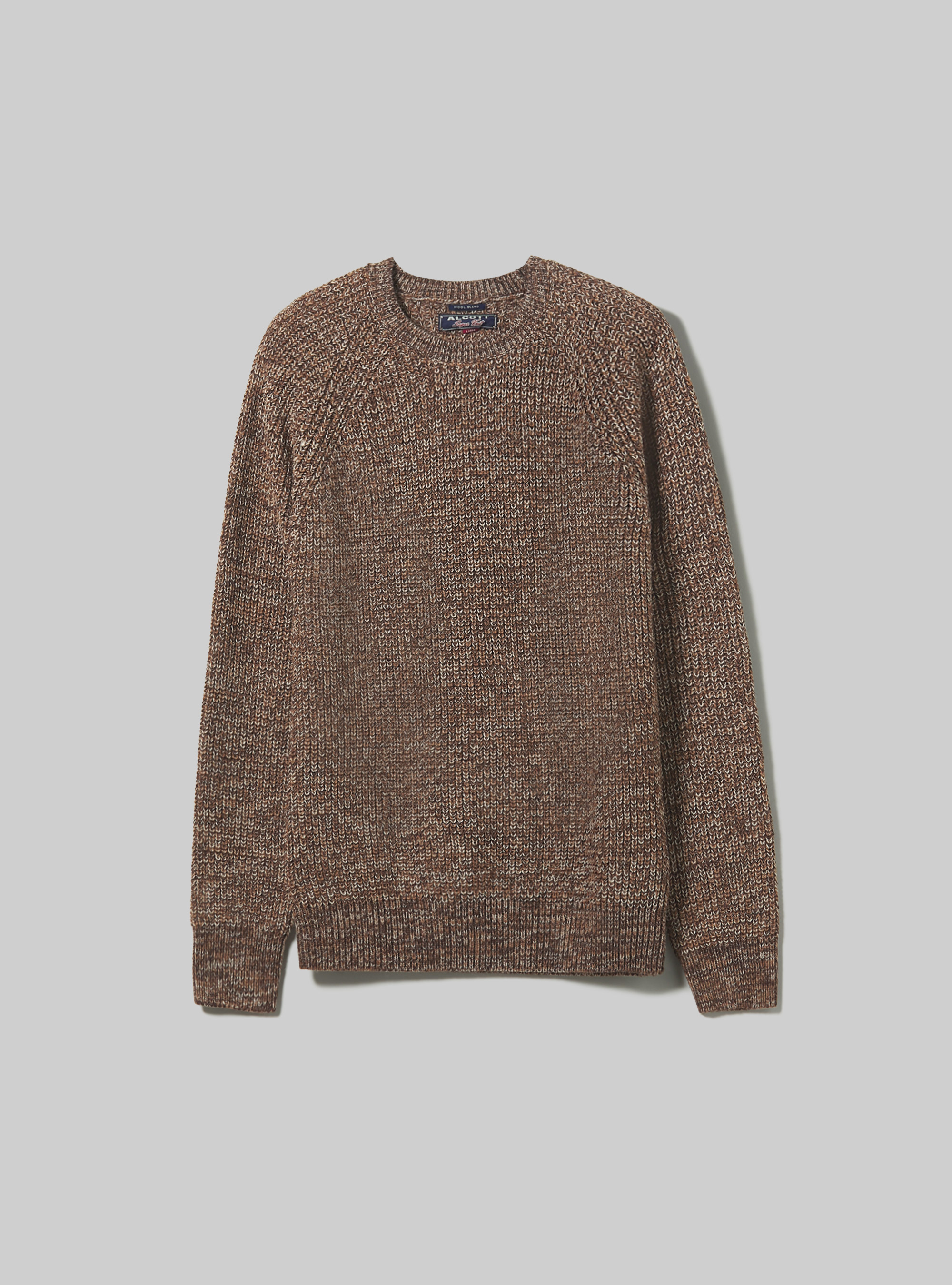 Jersey de cuello redondo de canal&eacute; ingl&eacute;s, TTB1 TWIST TOBACCO DARK