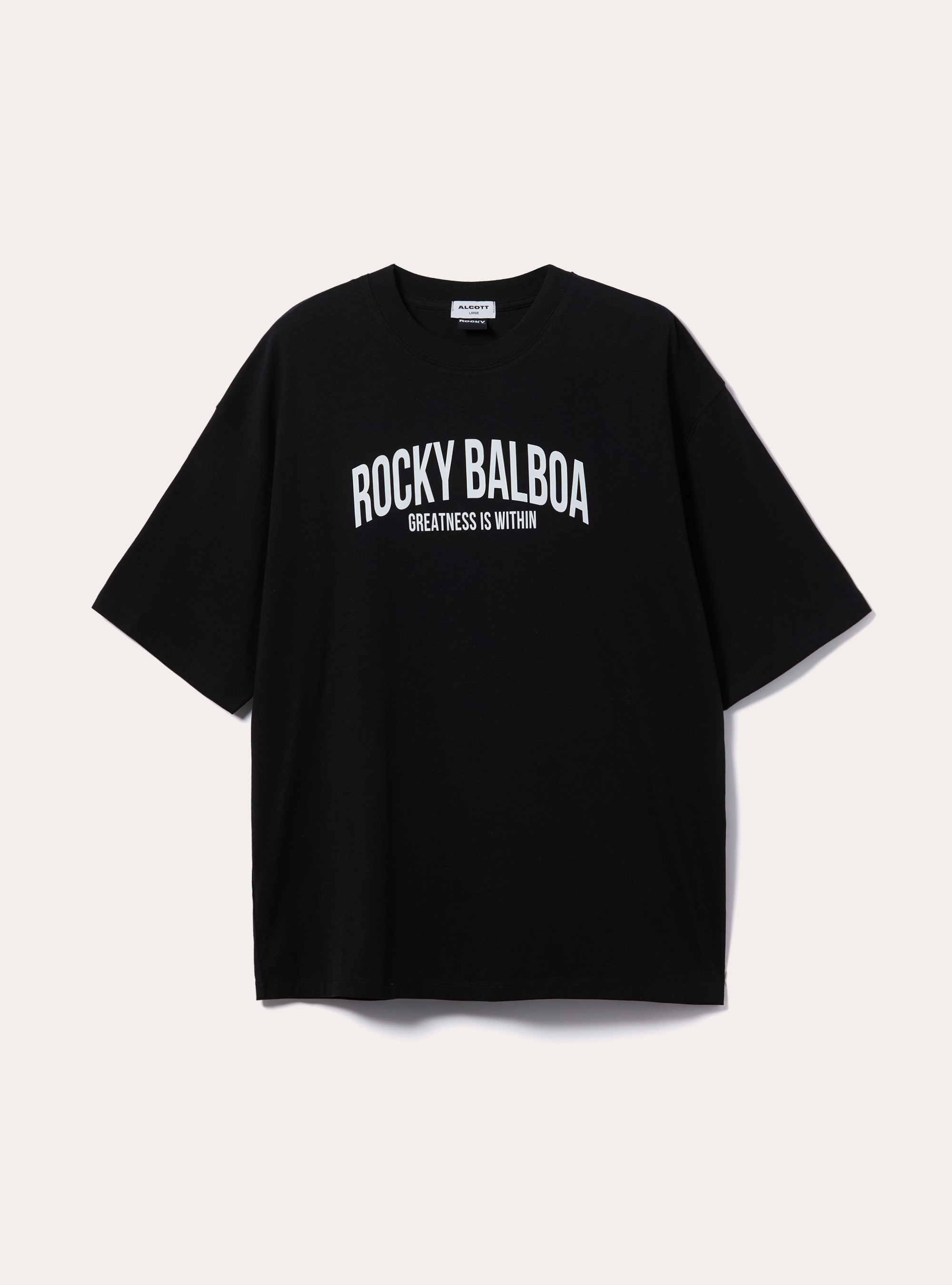 T-shirt Rocky Balboa / Alcott, coupe souple, BK1 BLACK