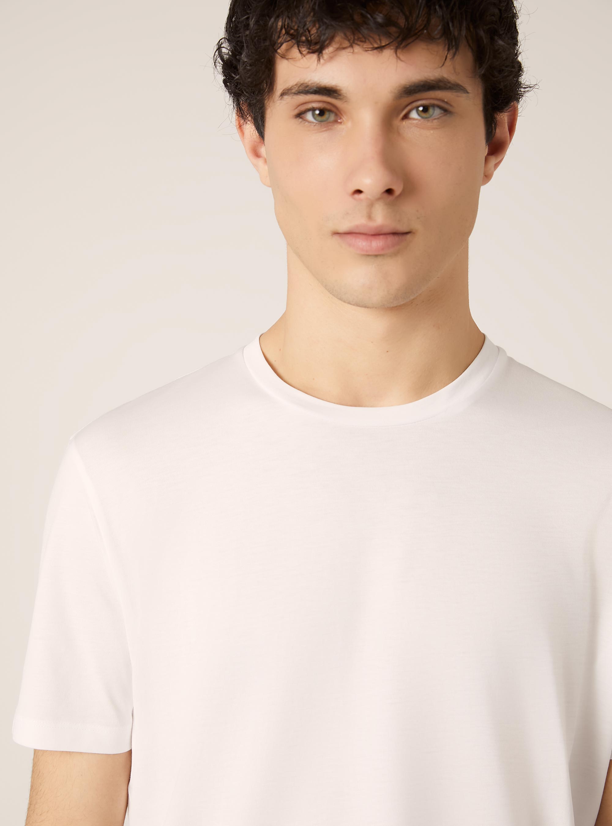 T-shirt en coton Pima sup&eacute;rieur, WH2 WHITE