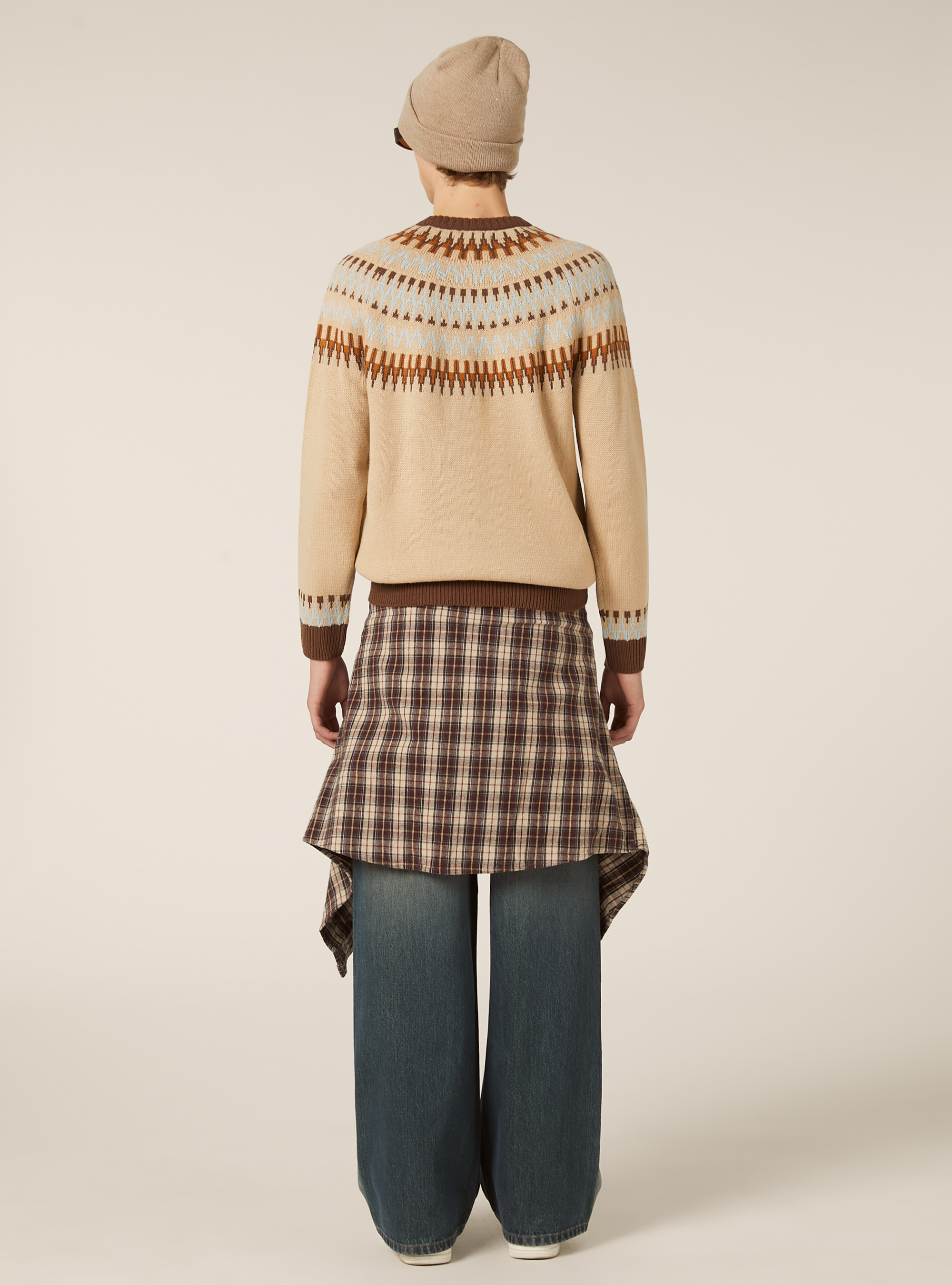 Mountain pullover in wool blend, MGY1 GREY MEL DARK