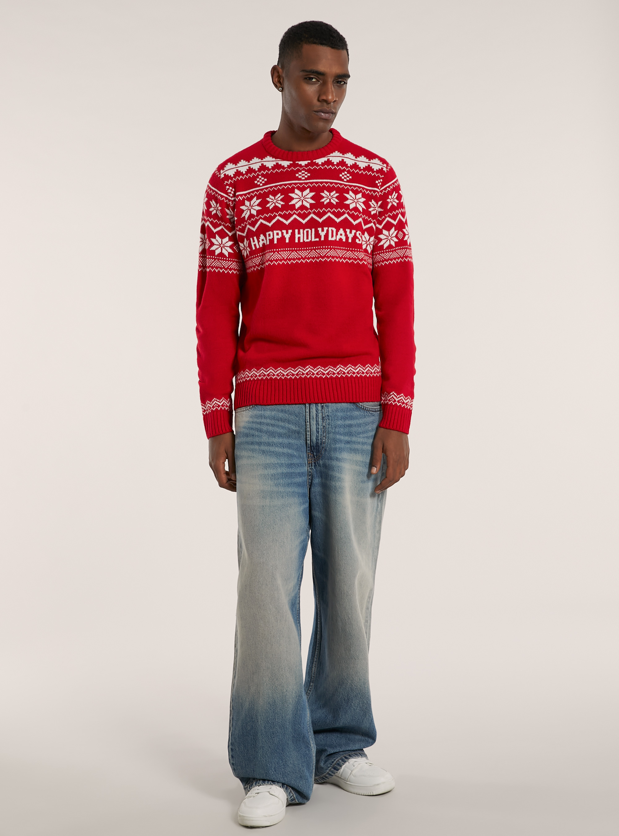 Pullover Christmas Family Collection, WH1 OFF WHITE