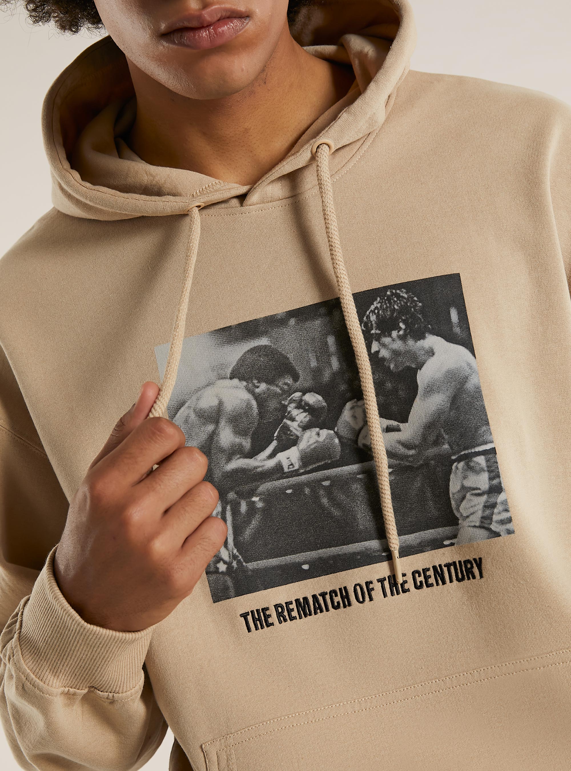 Boxy fit Rocky Balboa / Alcott sweatshirt, BG2 BEIGE MEDIUM