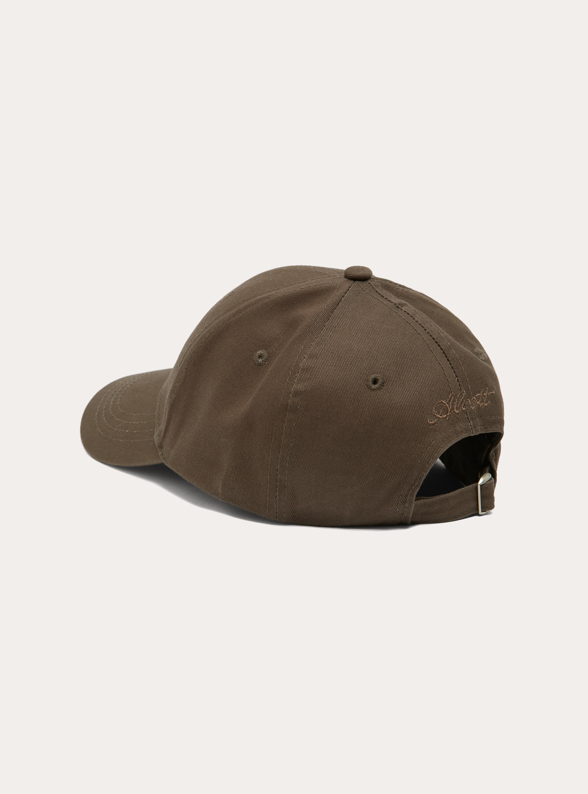Cappello basico con ricamo, BR2 BROWN MEDIUM