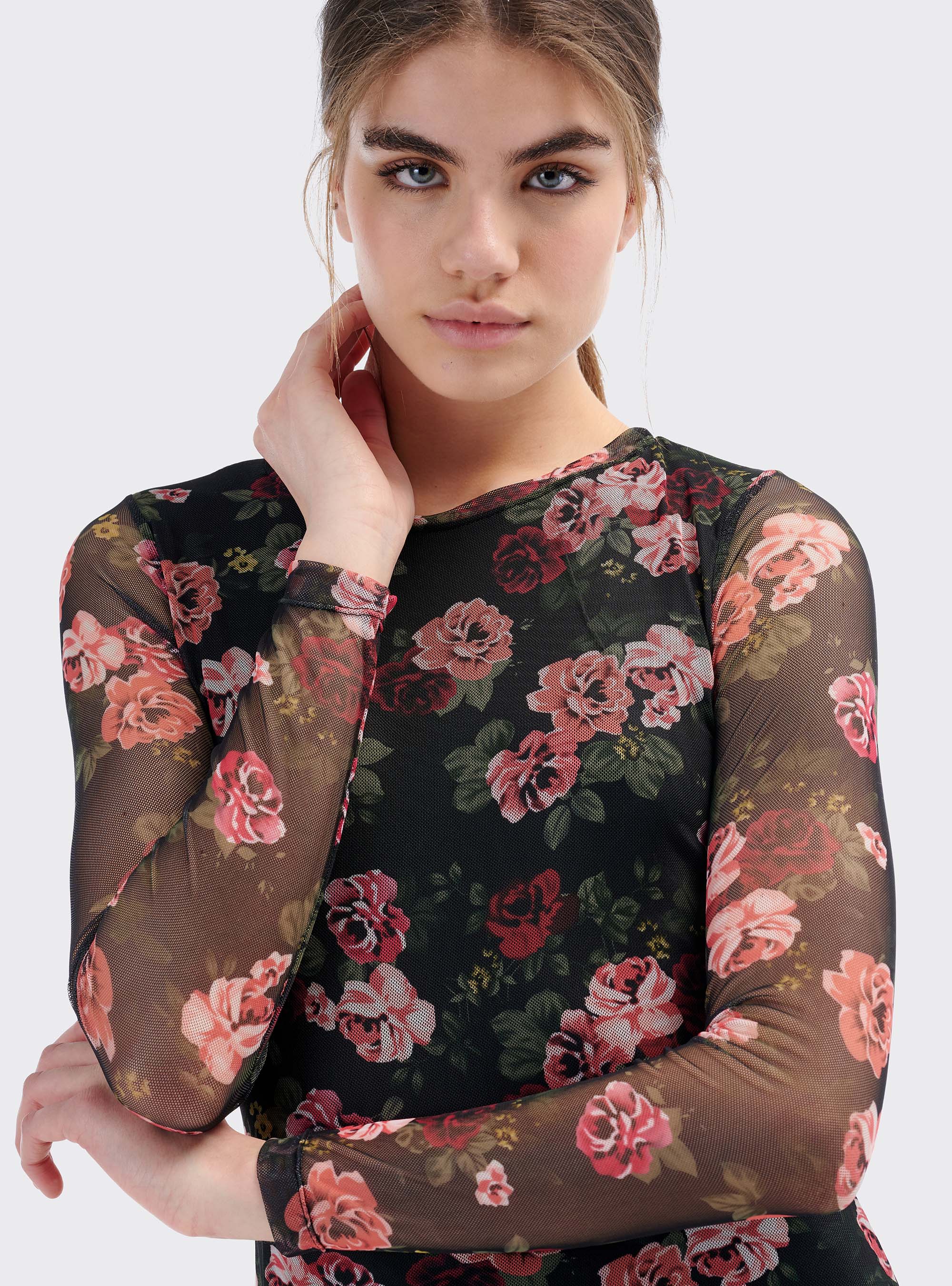 Mini floral dress, FLOWERS