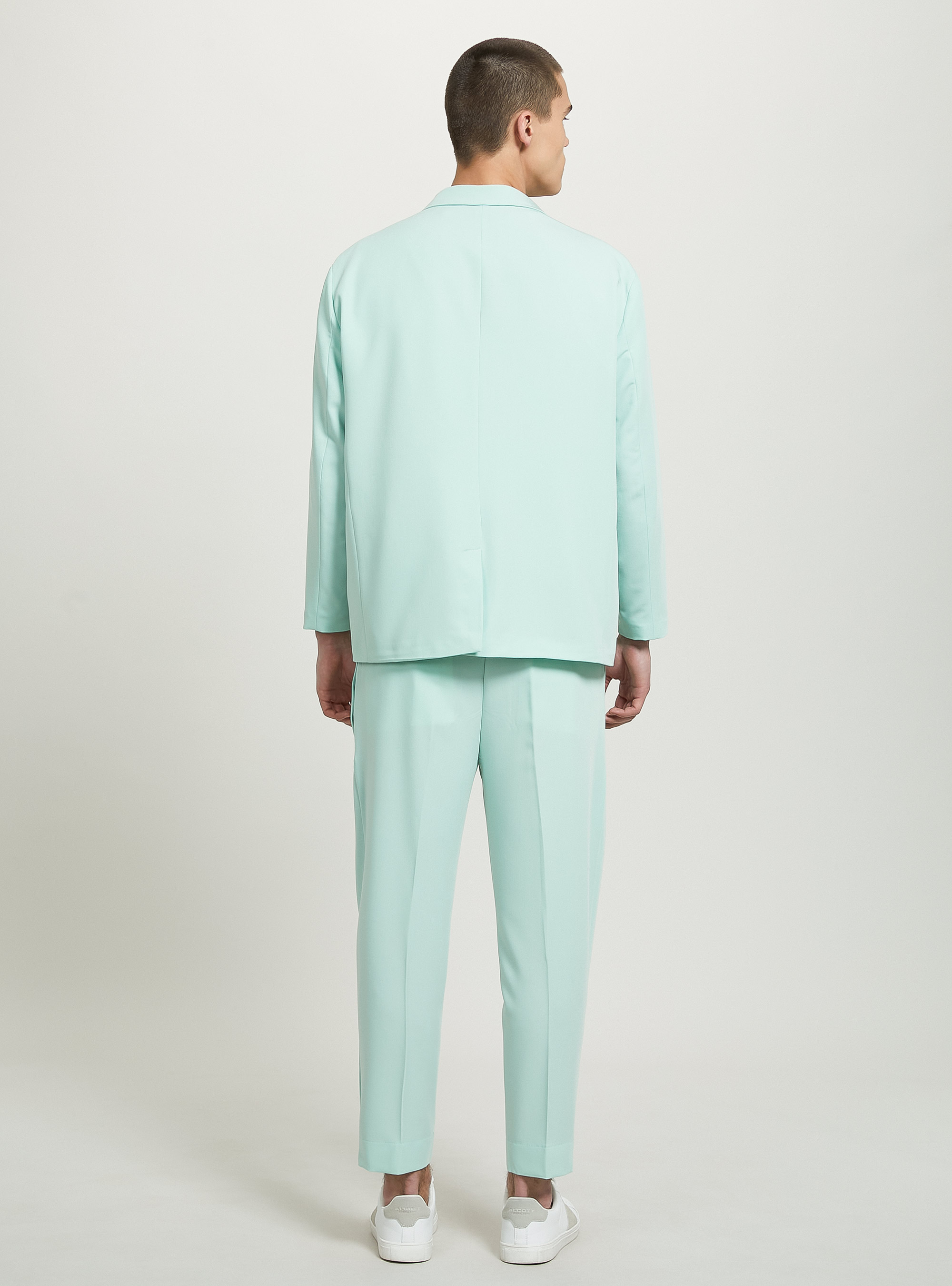 Giacca doppio petto regular fit, GA1 AQUA GREEN DARK