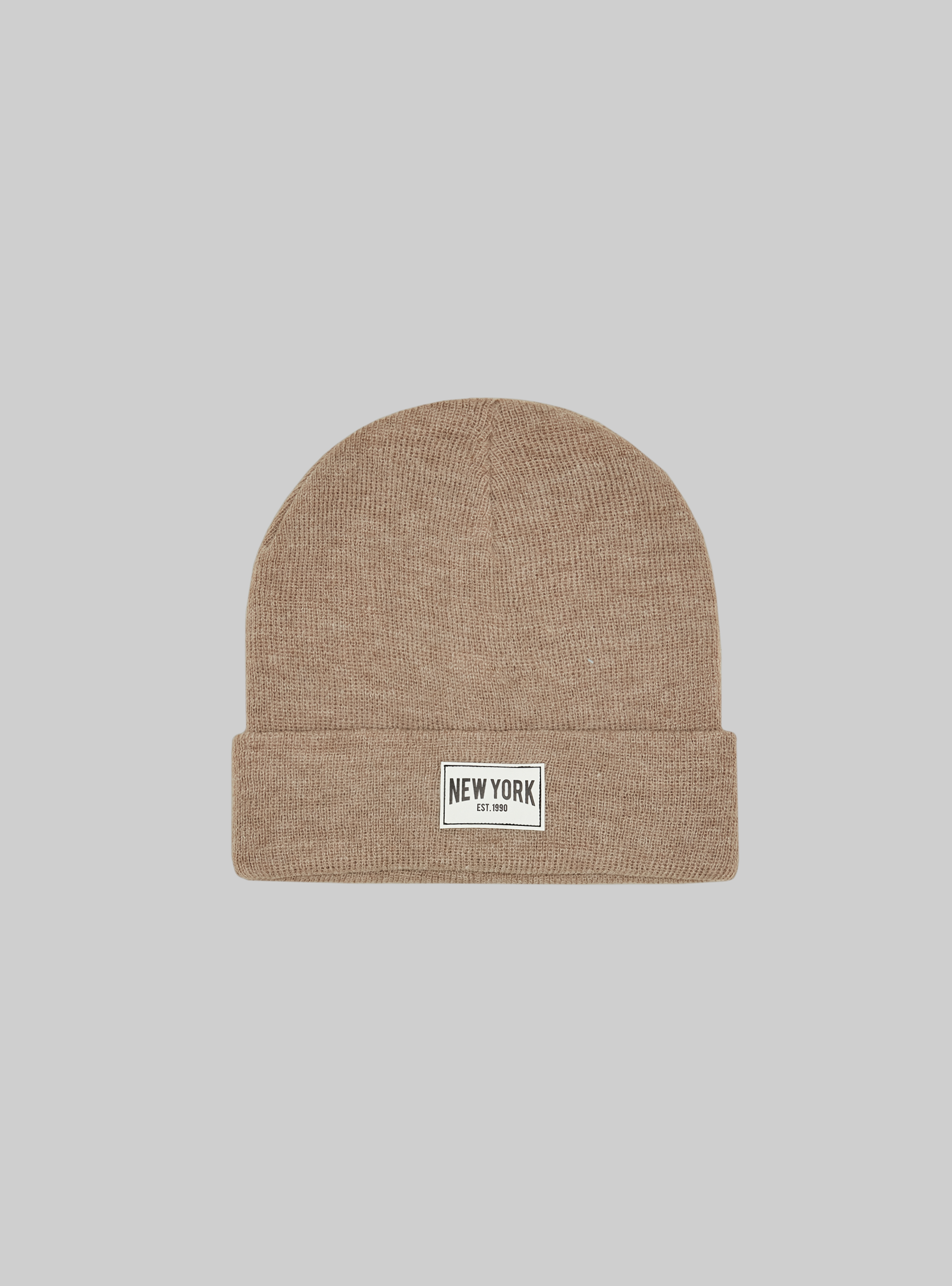 Hat with patch, MBG3 BEIGE MEL LIGHT