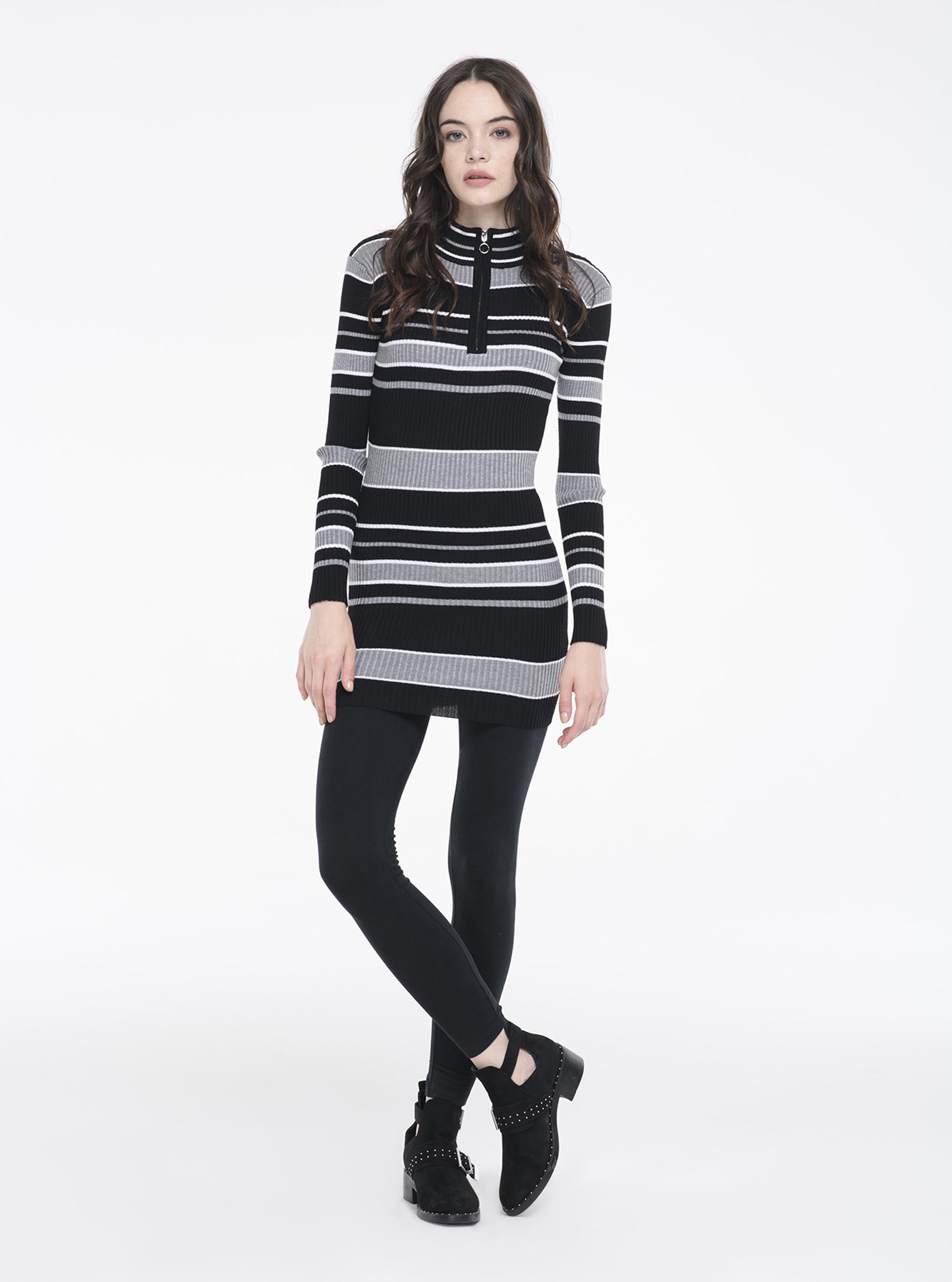 Leggings stretch, C101 BLACK