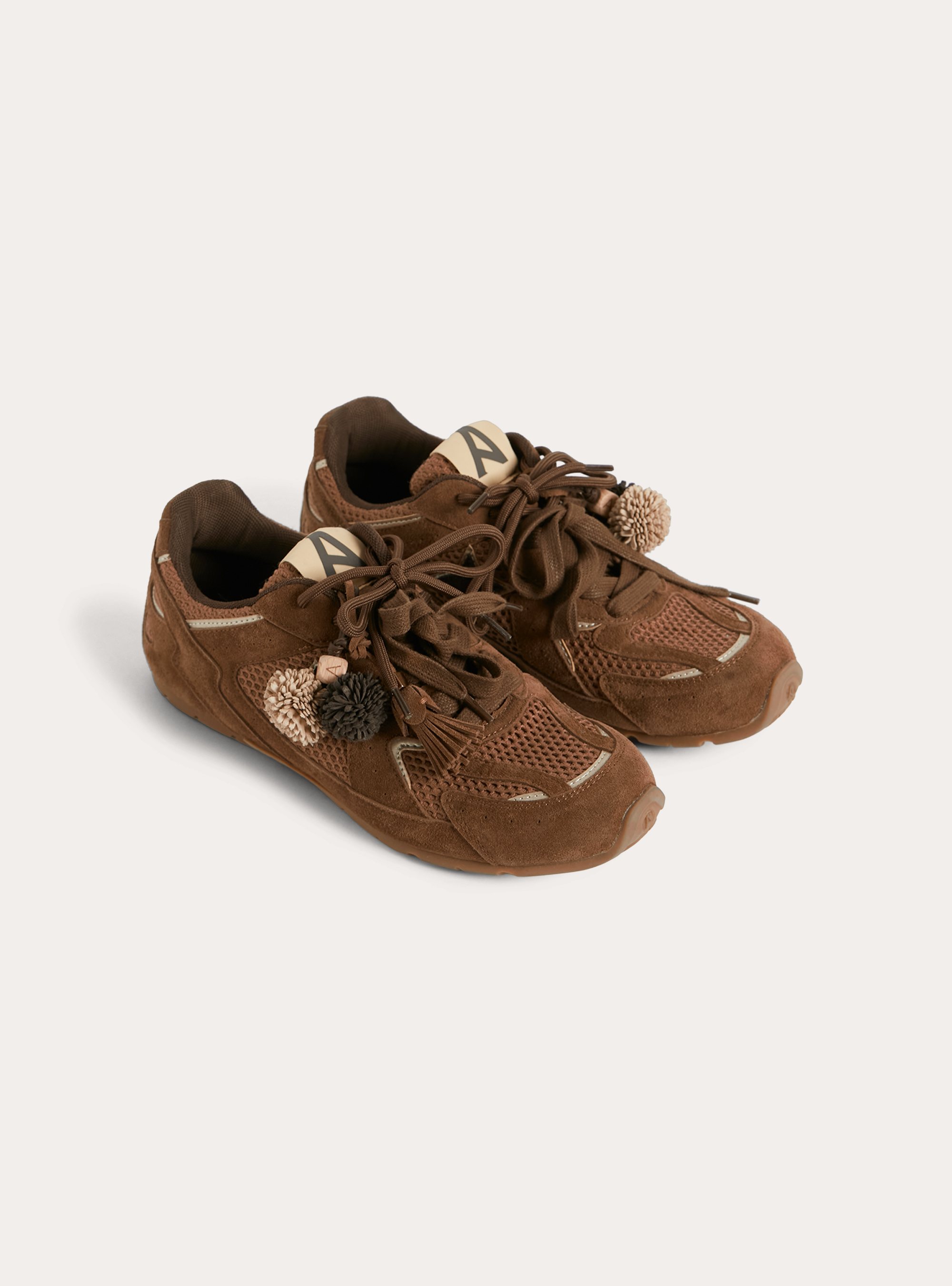 Casual sneakers con charms, BR2 BROWN MEDIUM