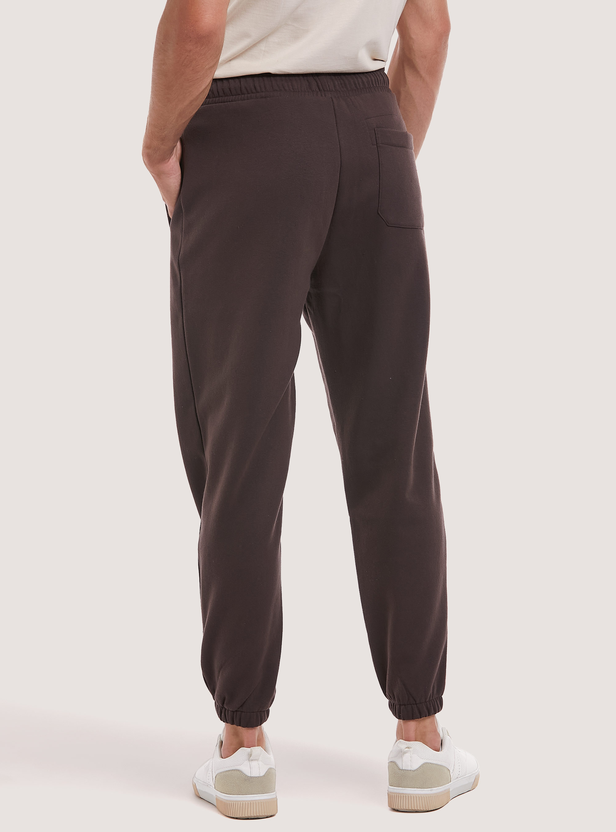 Plush jogger trousers, BR2 BROWN MEDIUM