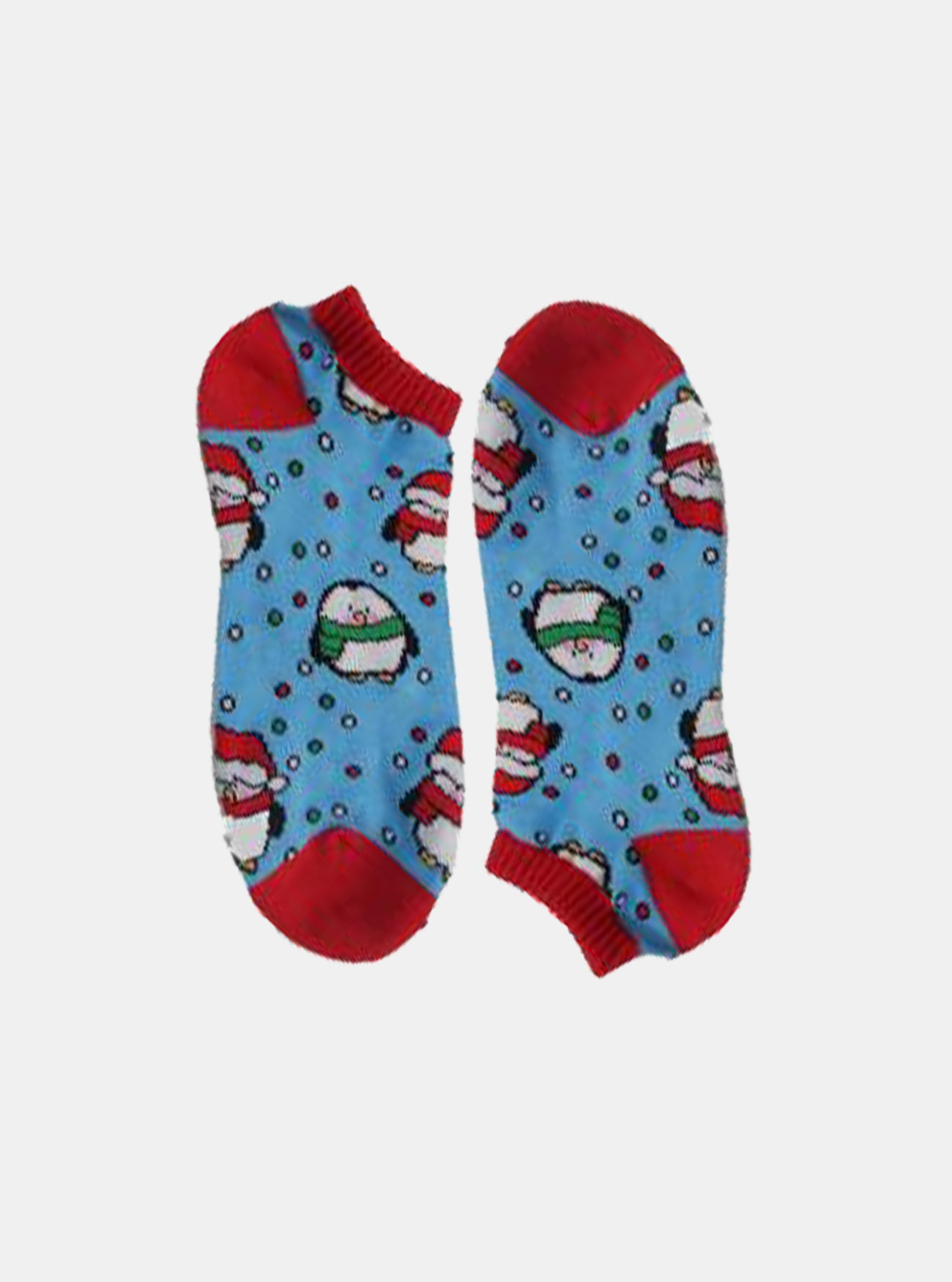 Calzini fantasia pinguini, C252 TURQUOISE