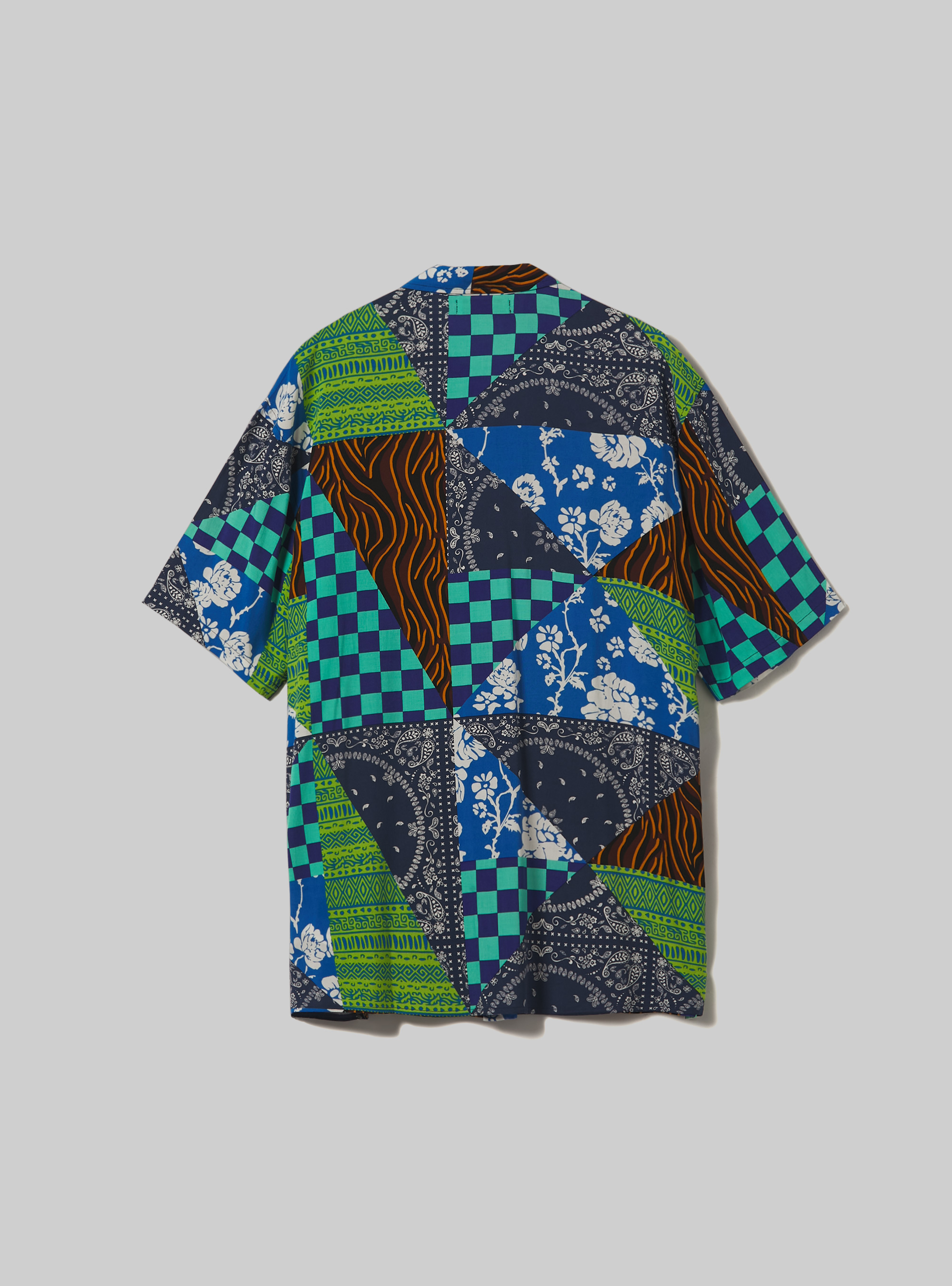 Shirt with all over print, NA1 NAVY DARK