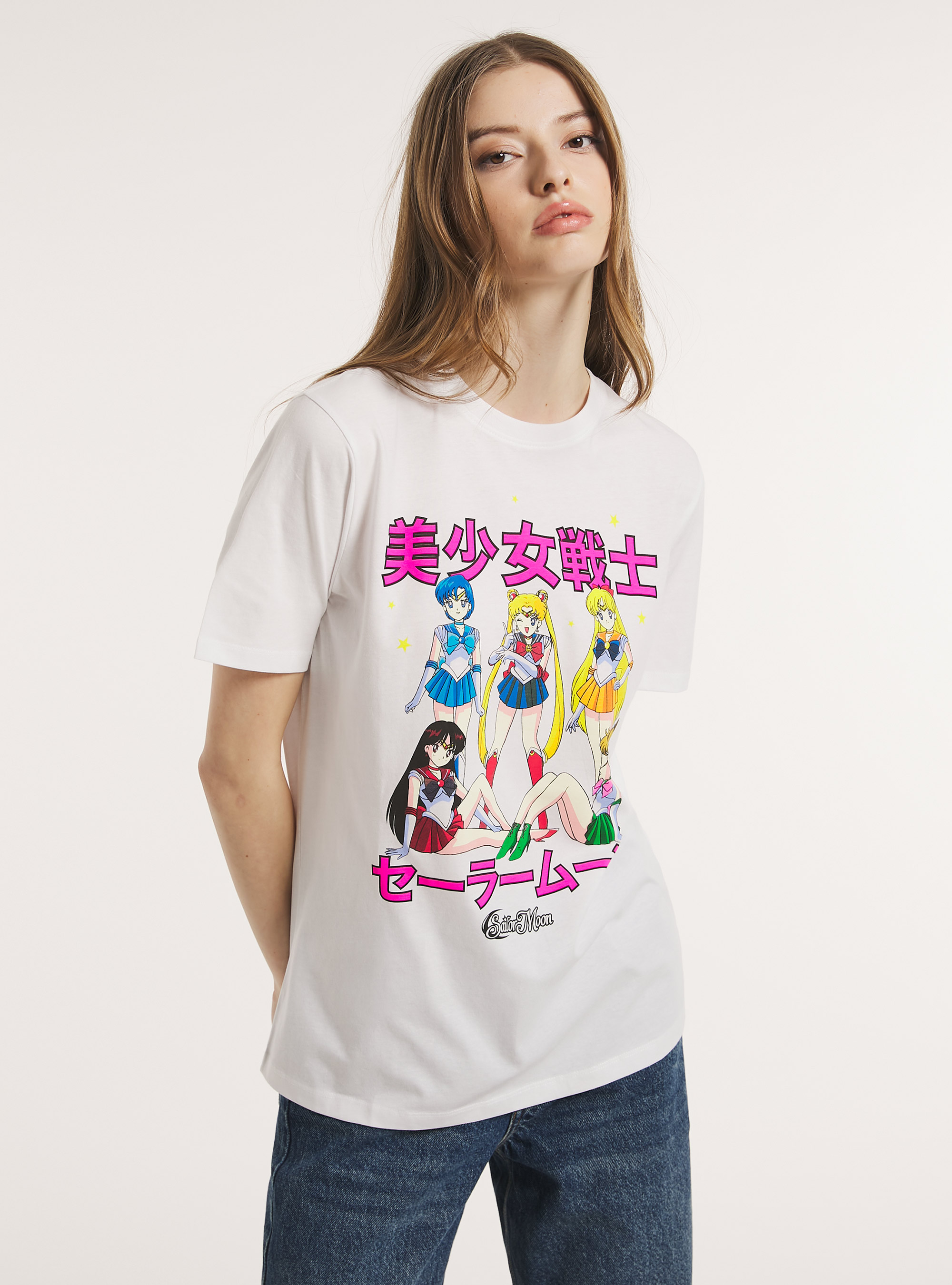 Sailor Moon T-shirt / Alcott, WH3 WHITE