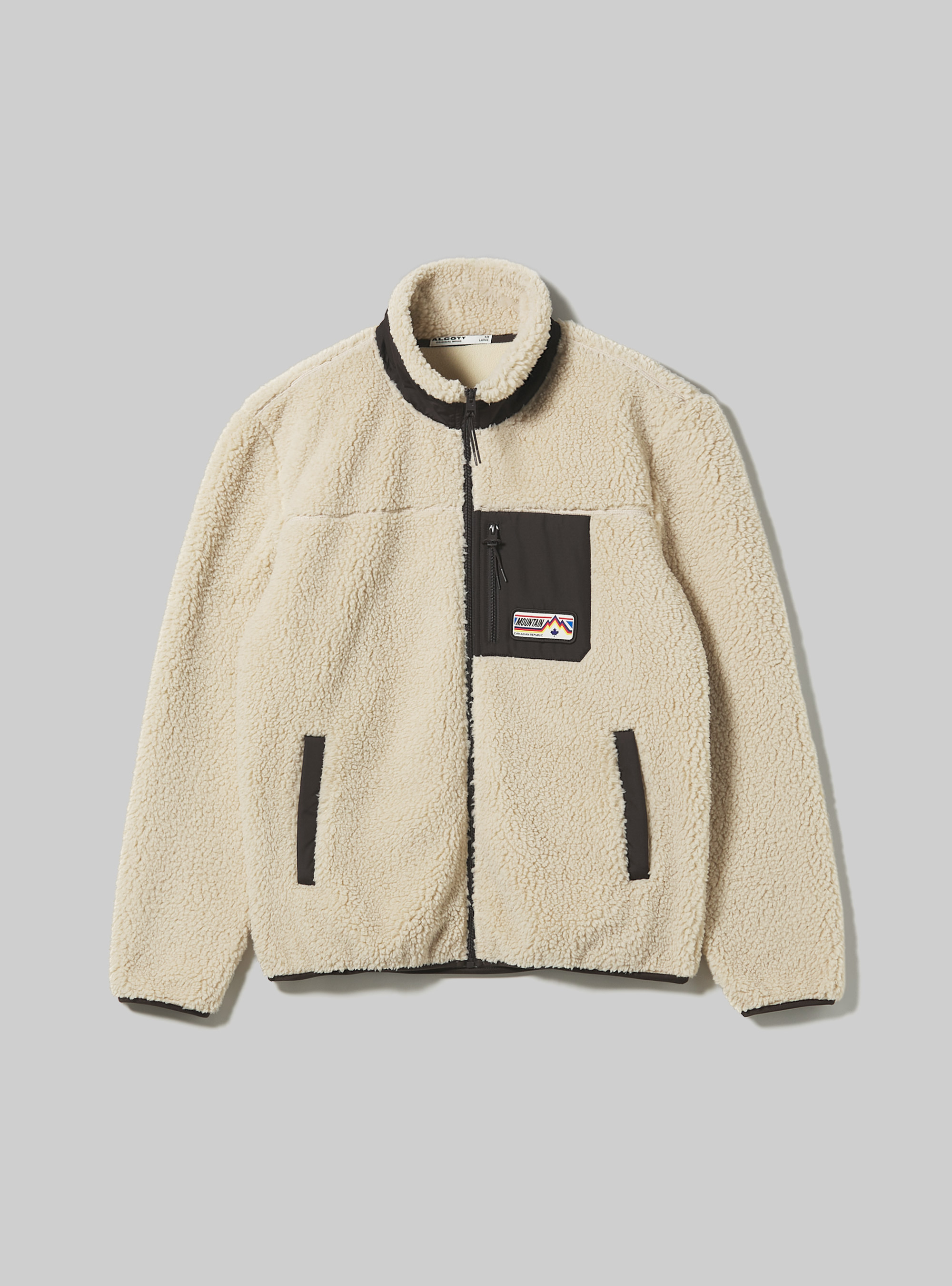 Veste Teddy avec doublure polaire, BG2 BEIGE MEDIUM