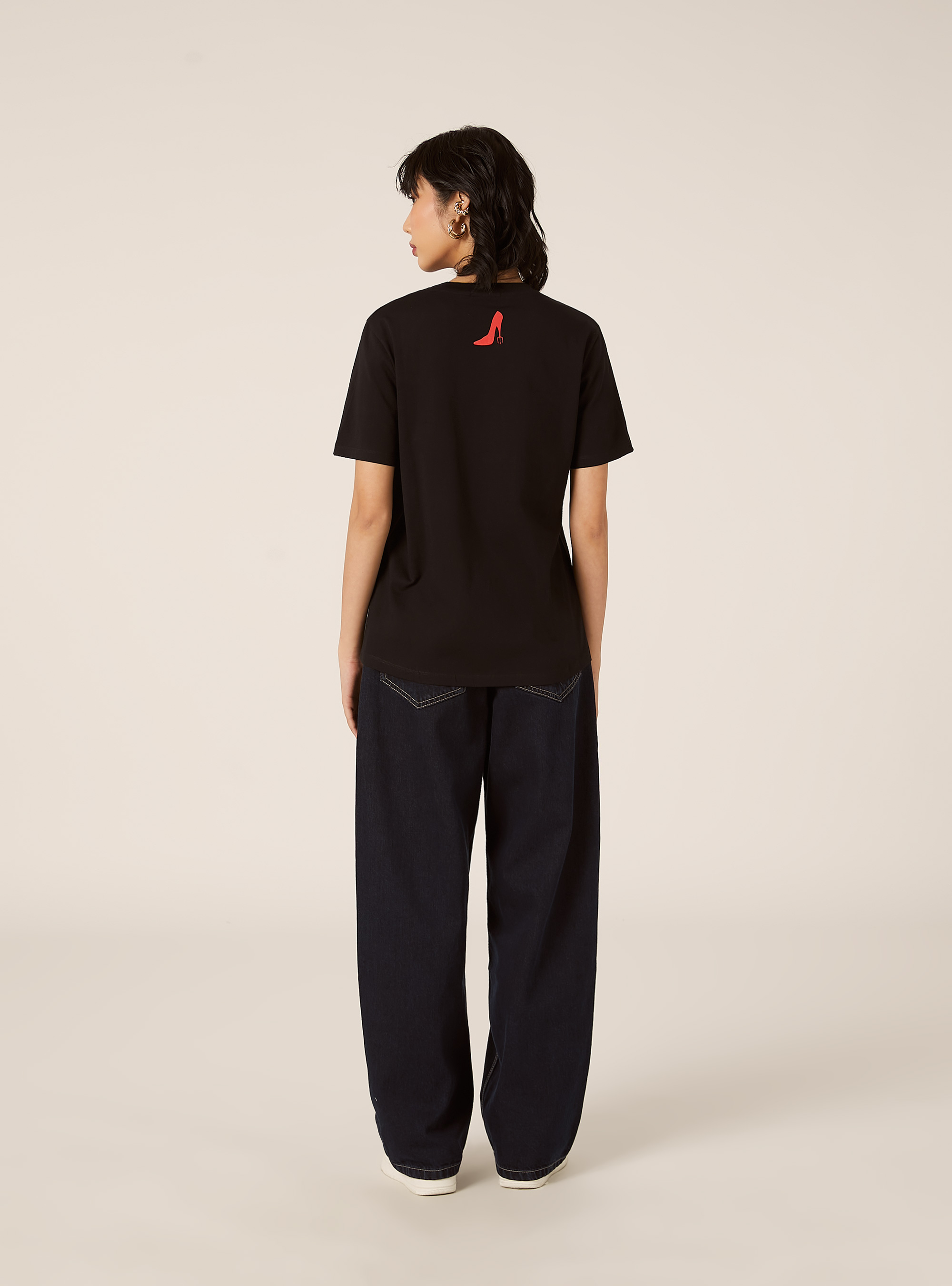 T-shirt regular il diavolo veste prada, BK1 BLACK