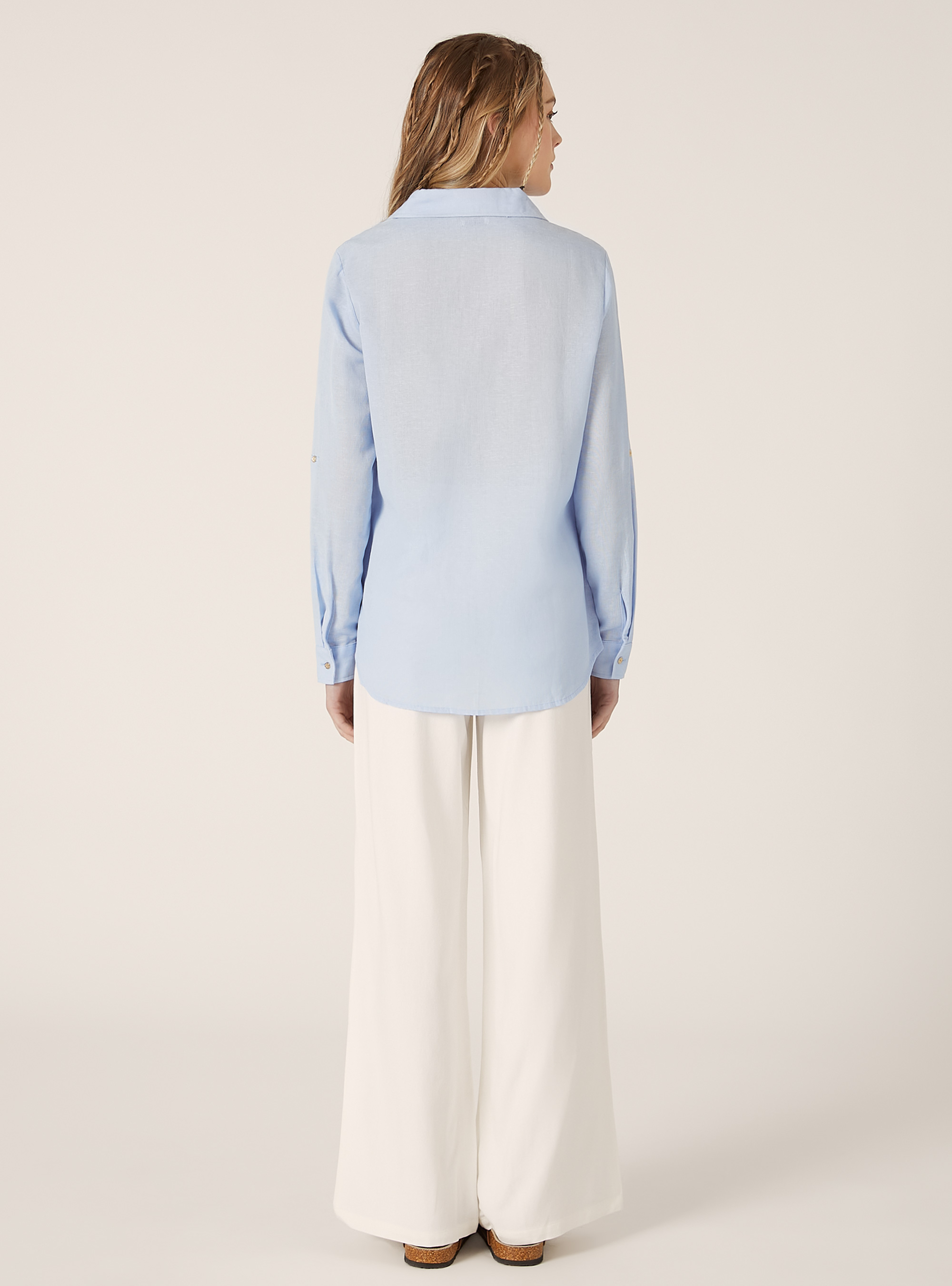 Blouse en lin, AZ3 AZURE LIGHT